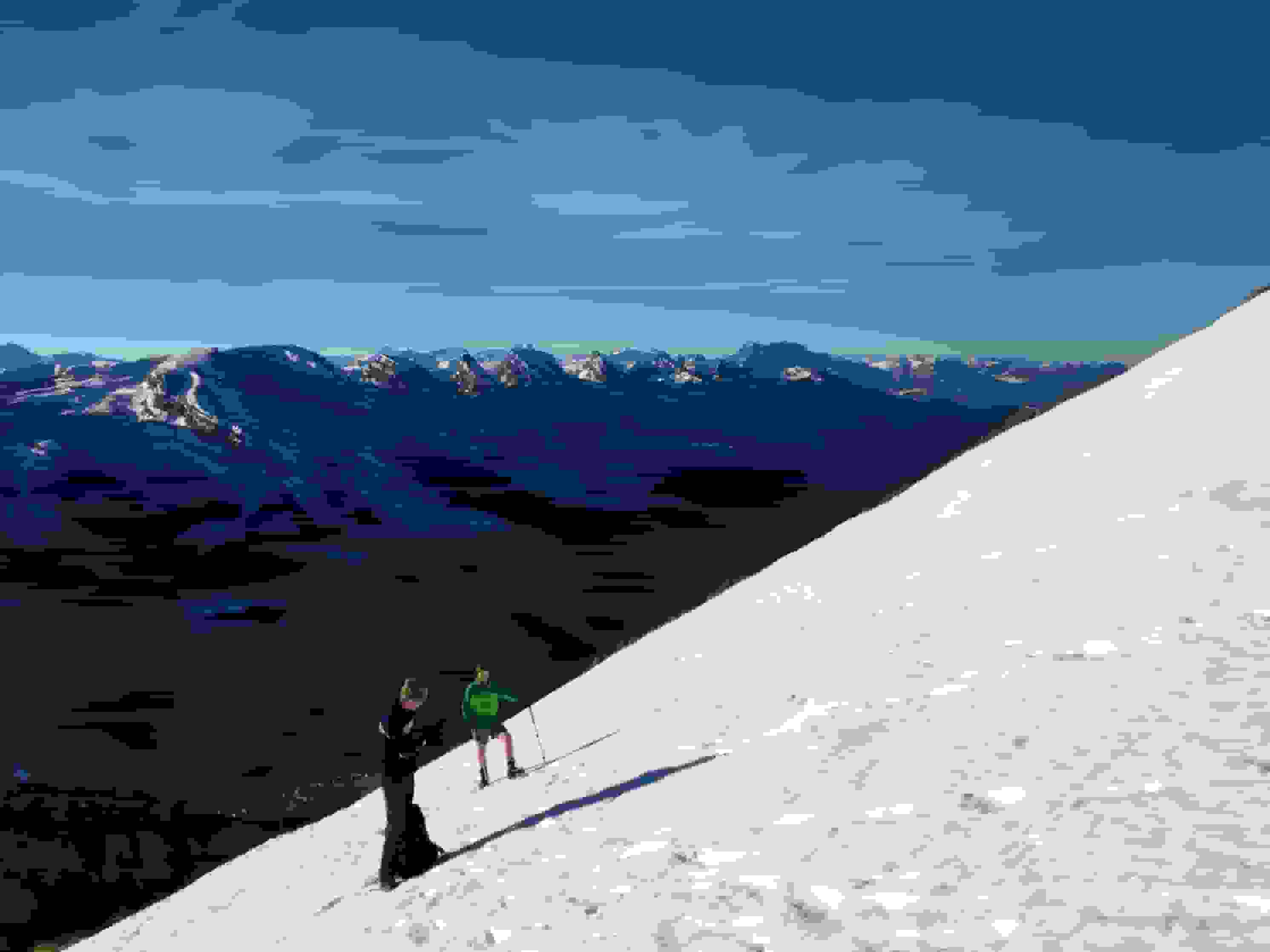 Zwei andere Wanderer. Sogar in kurzer Hose