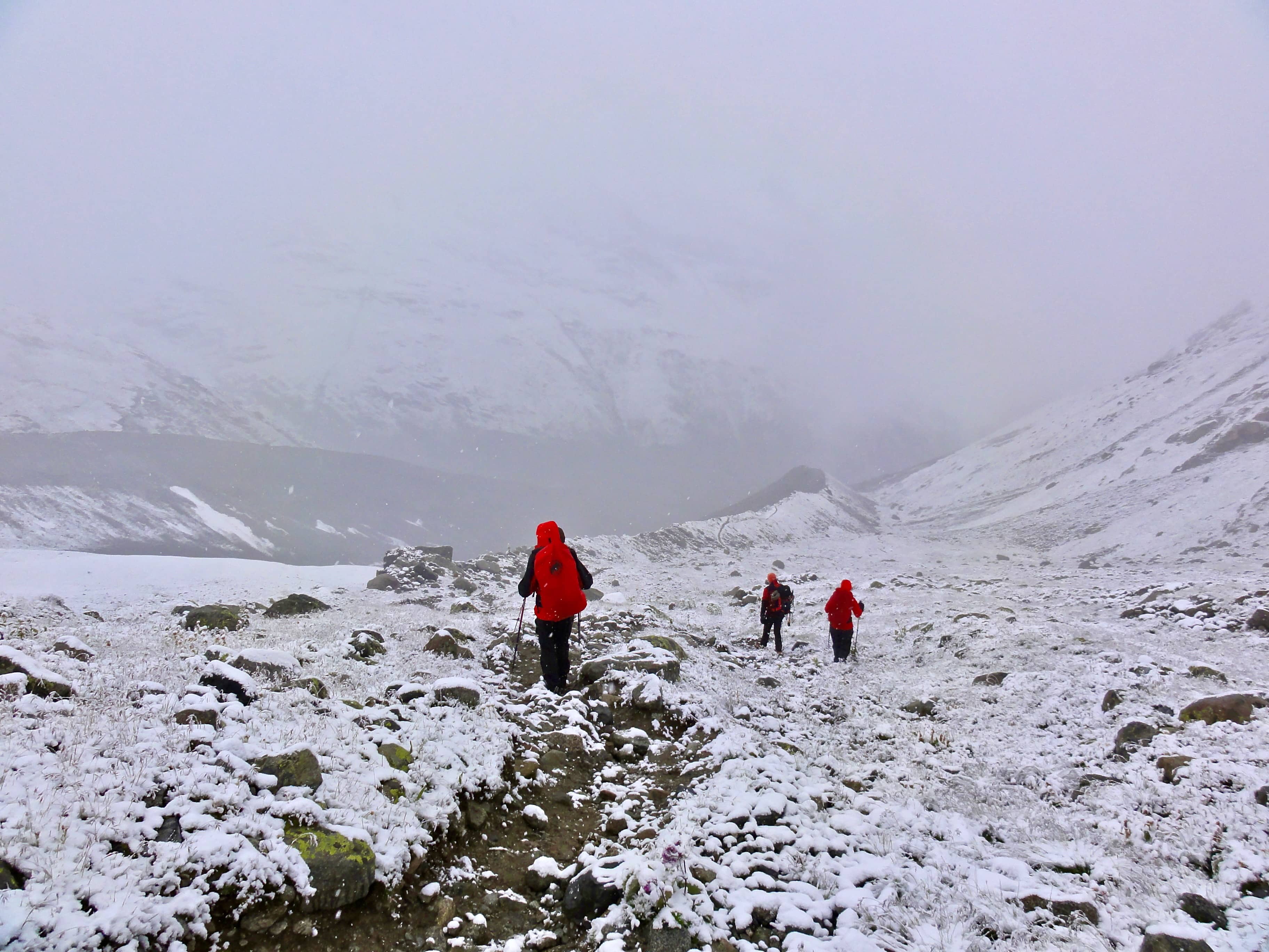 Abstieg von der Tschiervahütte