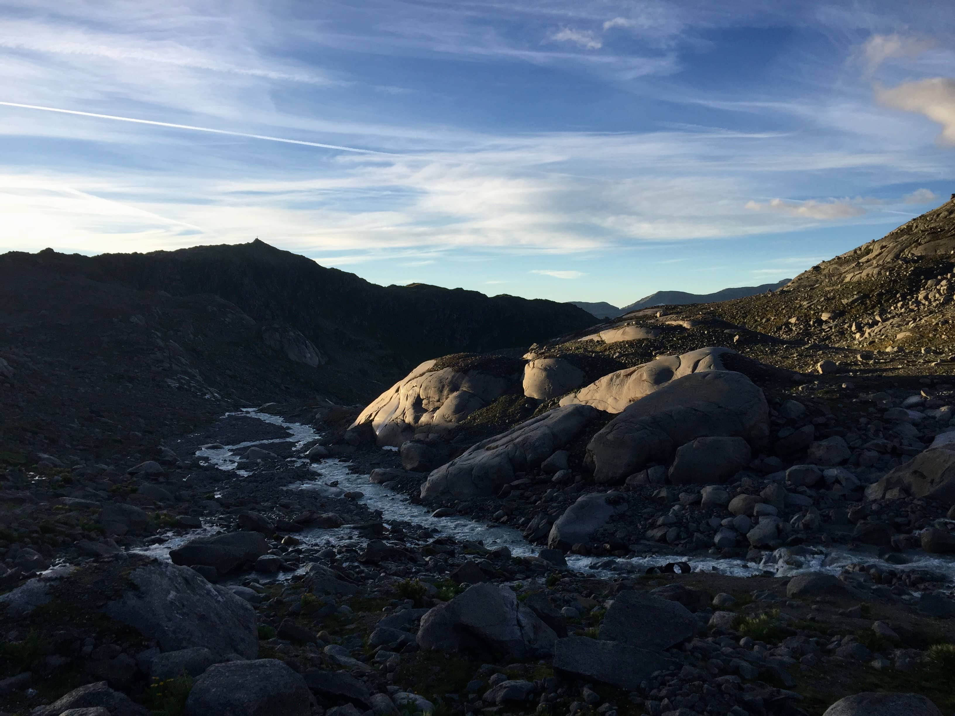 Morgenstimmung oberhalb der Albert-Heim-Hütte