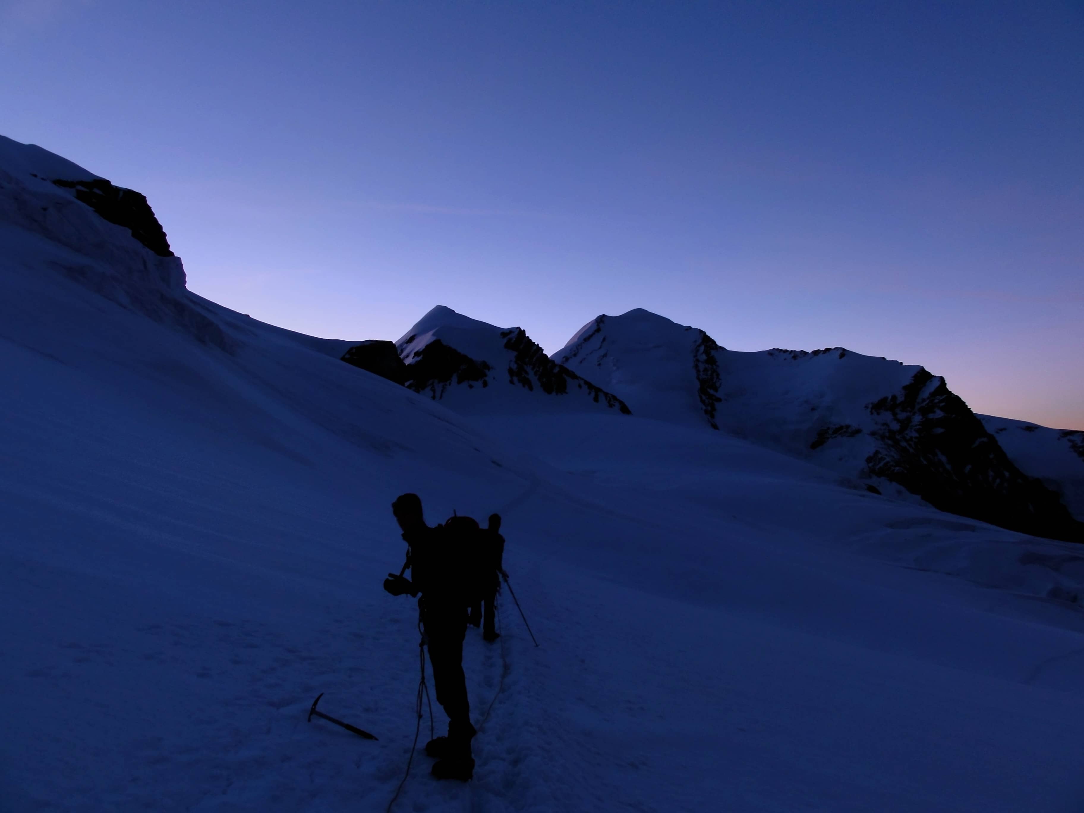 Start am nächsten Morgen zum Pollux und Castor