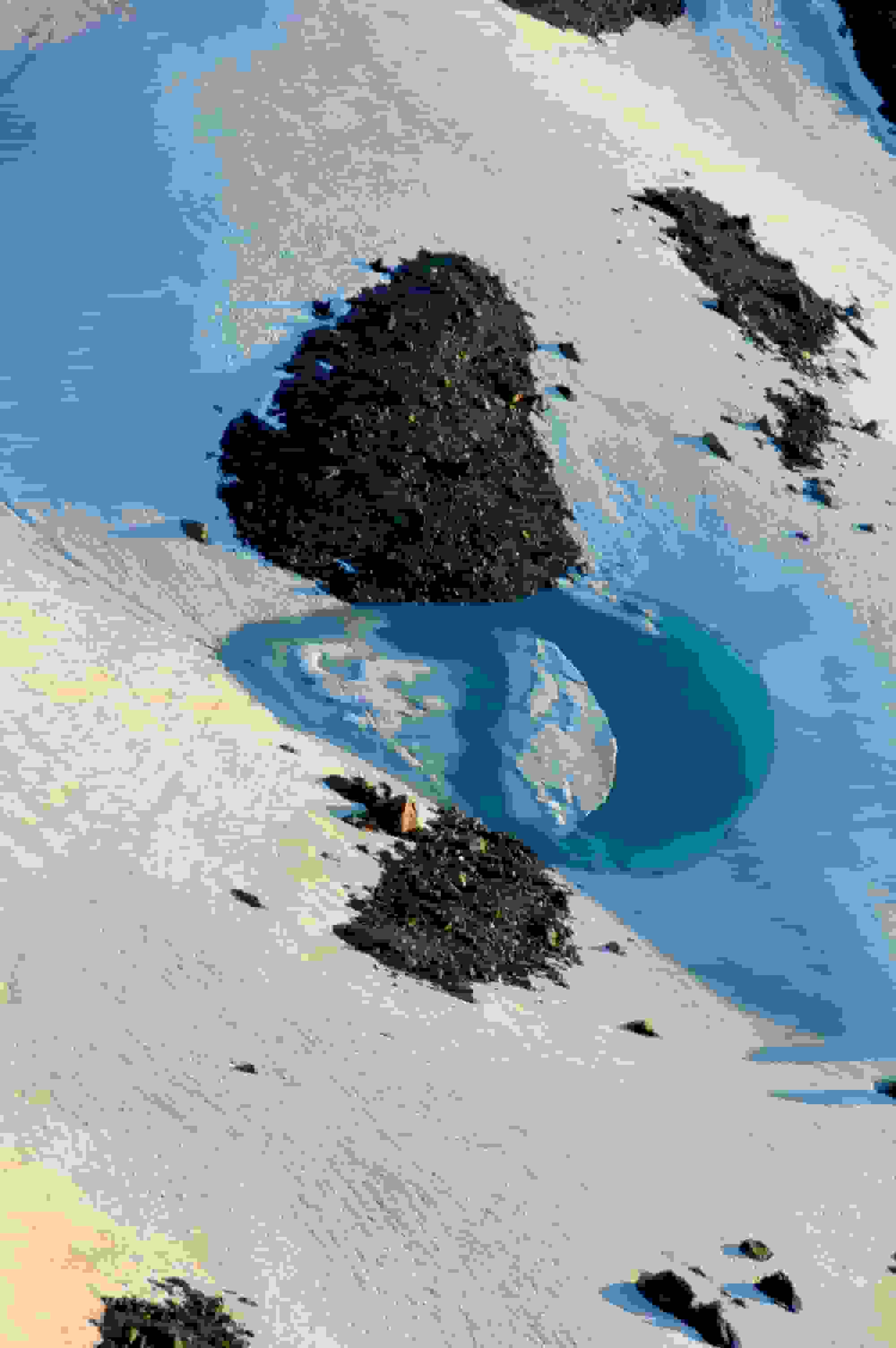 Eines der beiden Seelein unterhalb des Col de Lire Rose