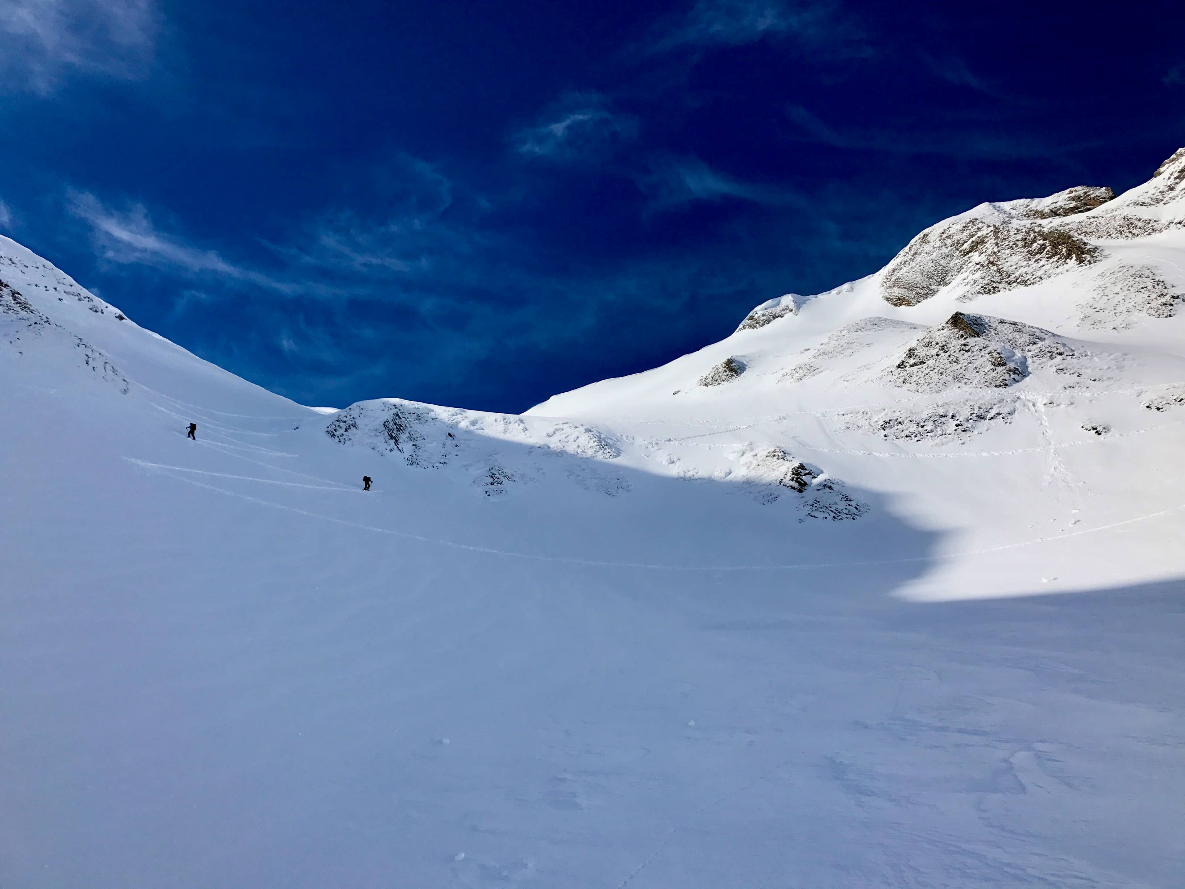 Der letzte Steilhang vor der Scharte