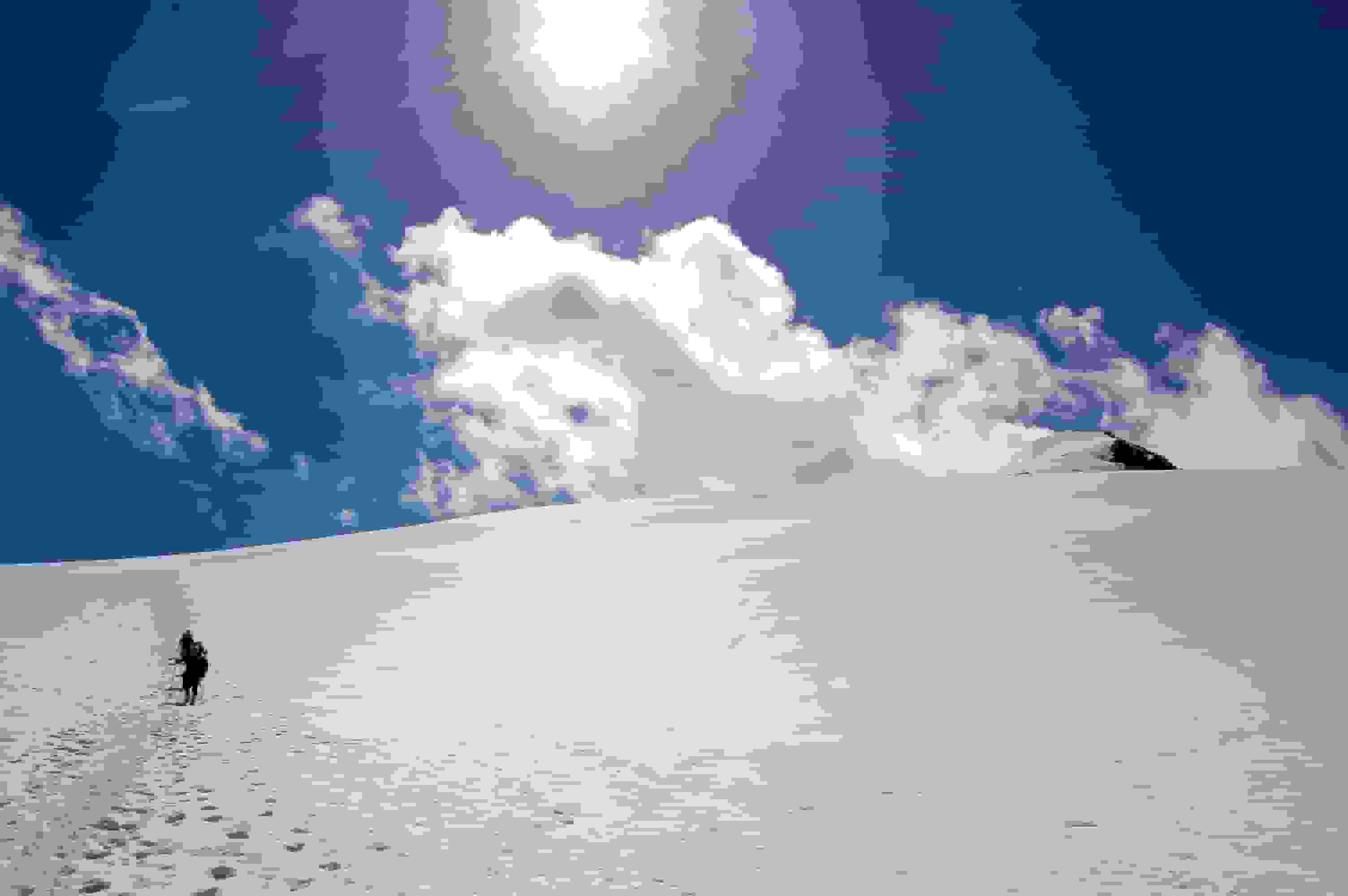 Abstieg auf dem Turtmanngletscher