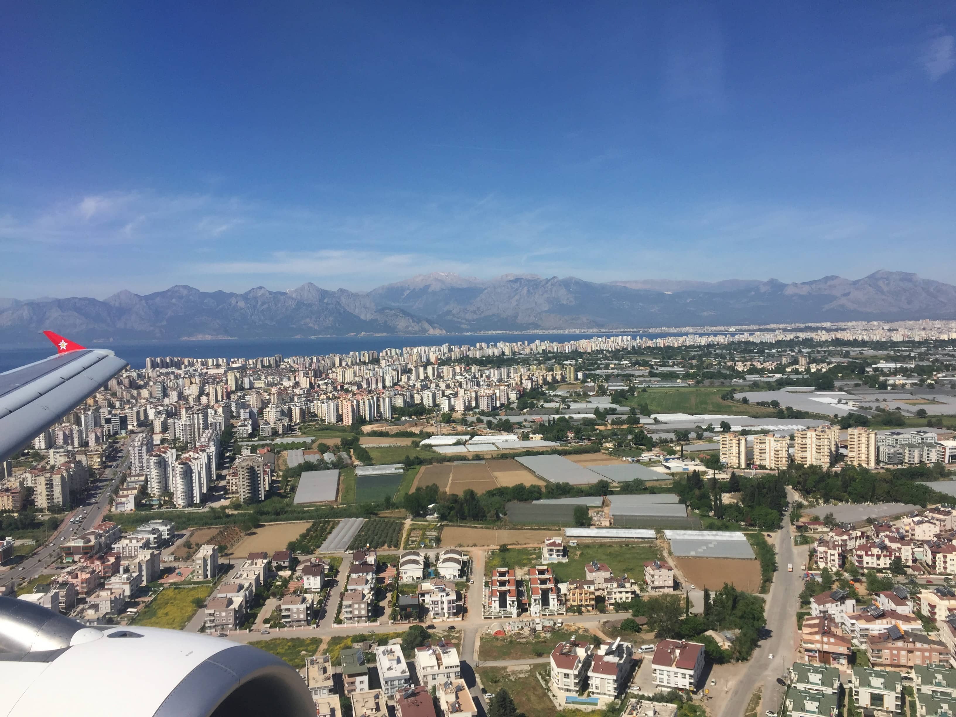 Anflug auf Antalya