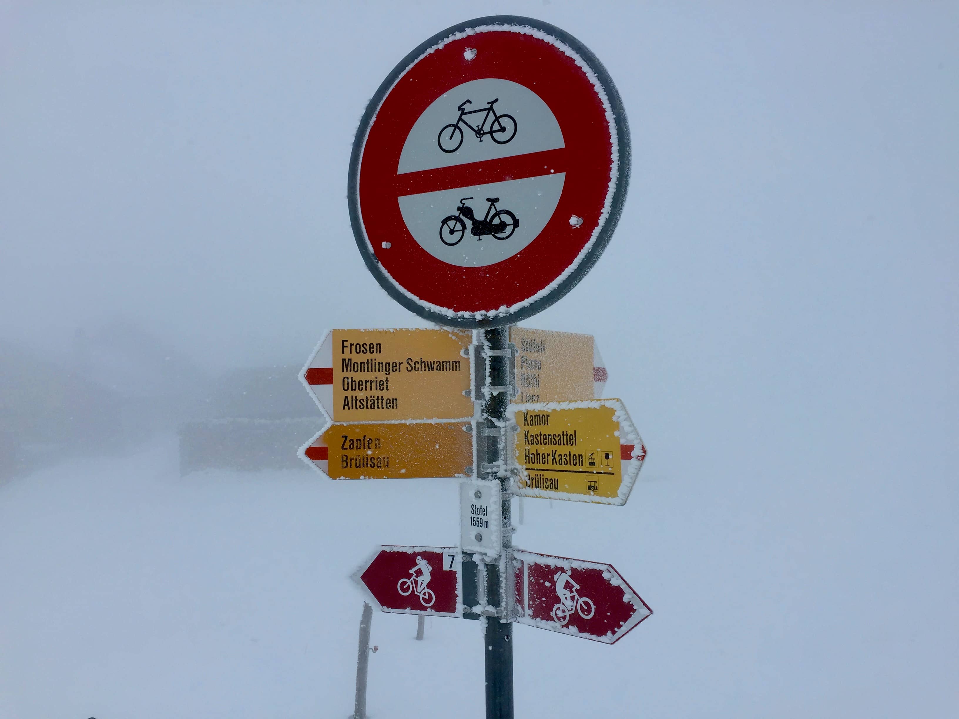 Beim Stofel. Leider Fahrverbot.