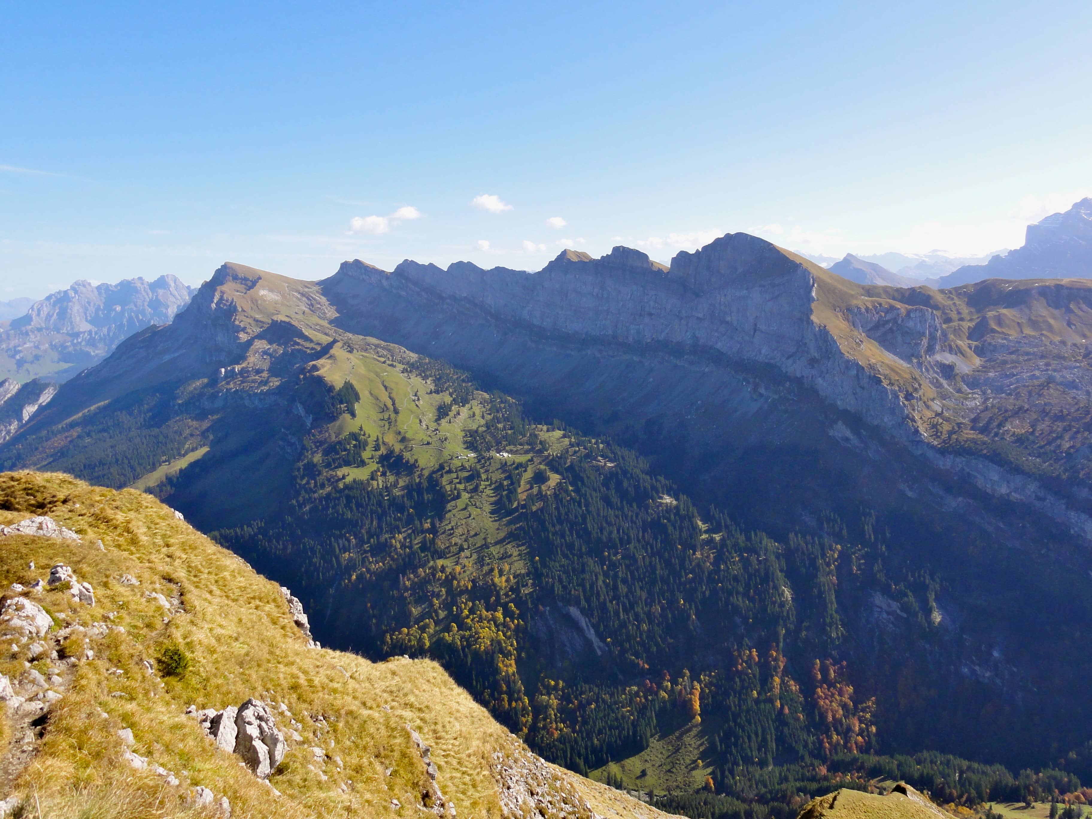 Blick ins Oberseetal zu Rauti und Wiggis