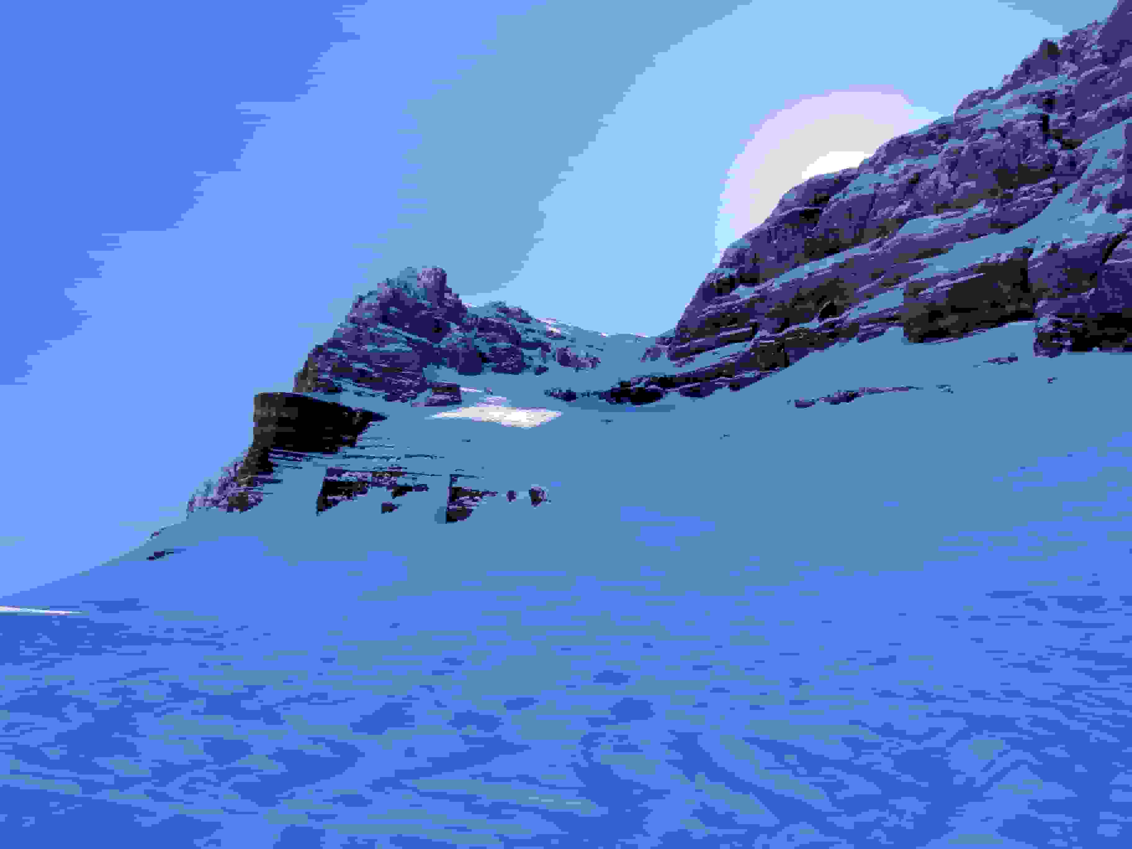 Rückblick zur Nordflanke