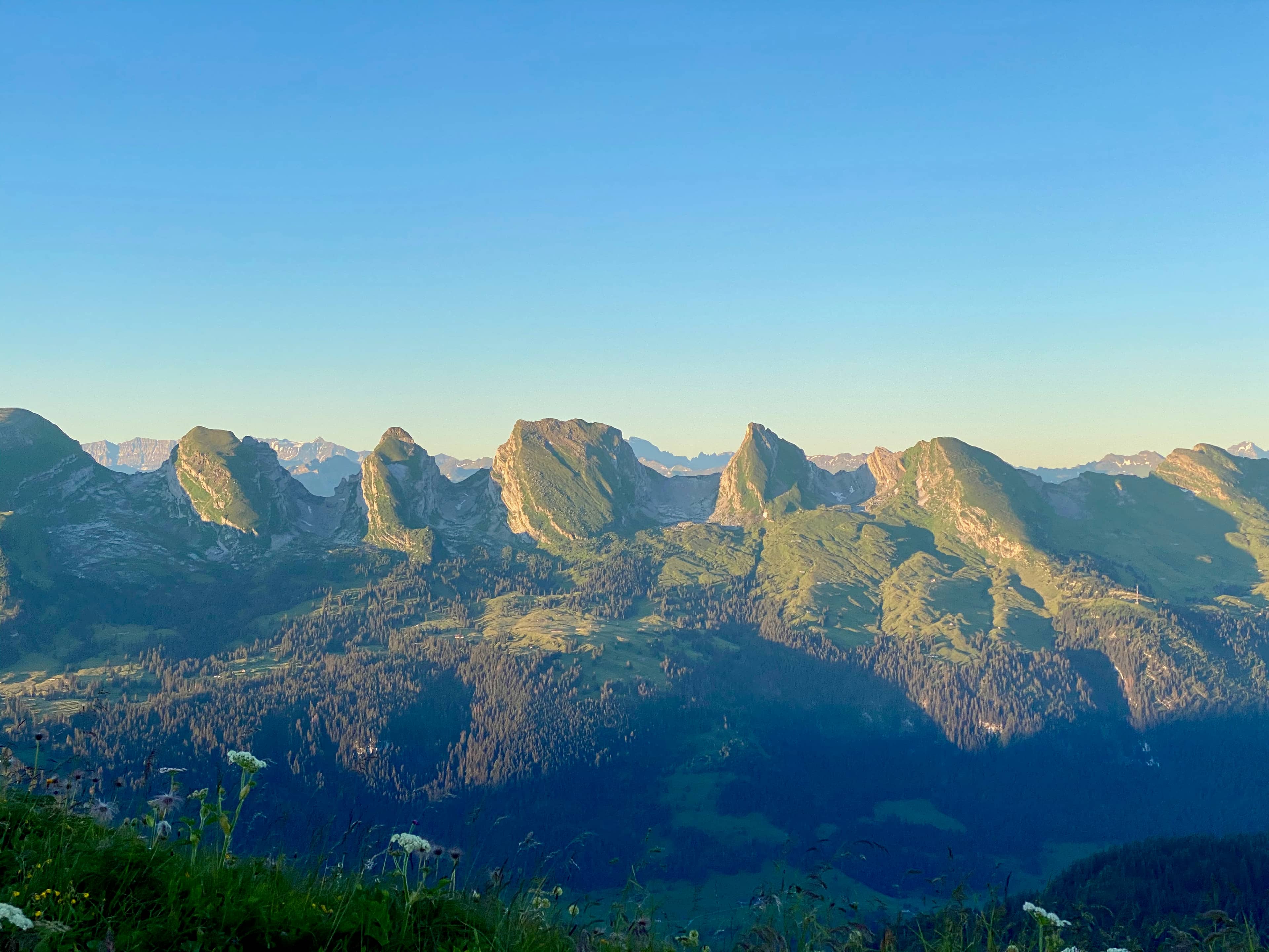 Churfirsten in der Morgensonne