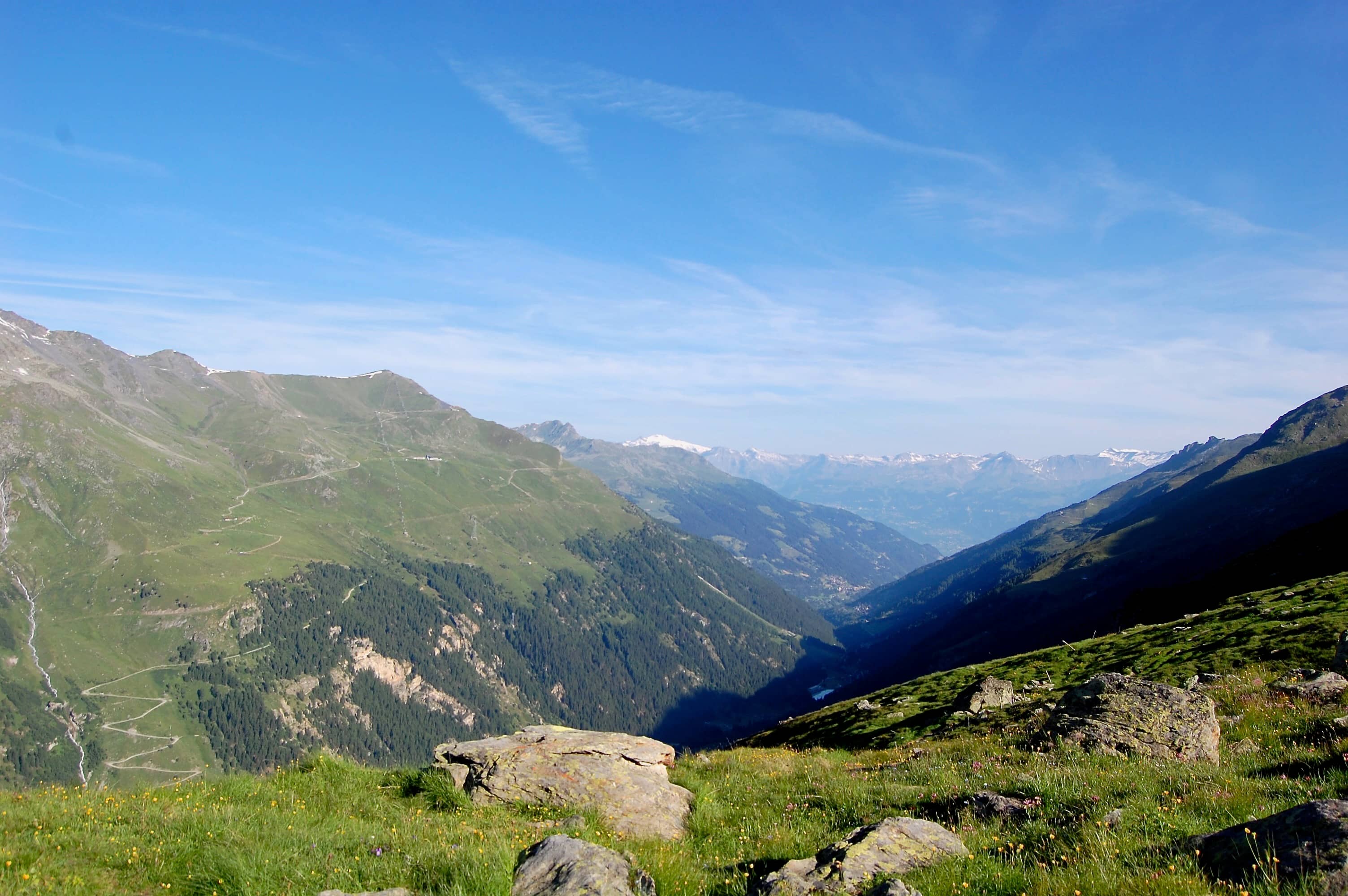 Bei P.2477 erreichen mich die ersten Sonnenstrahlen.