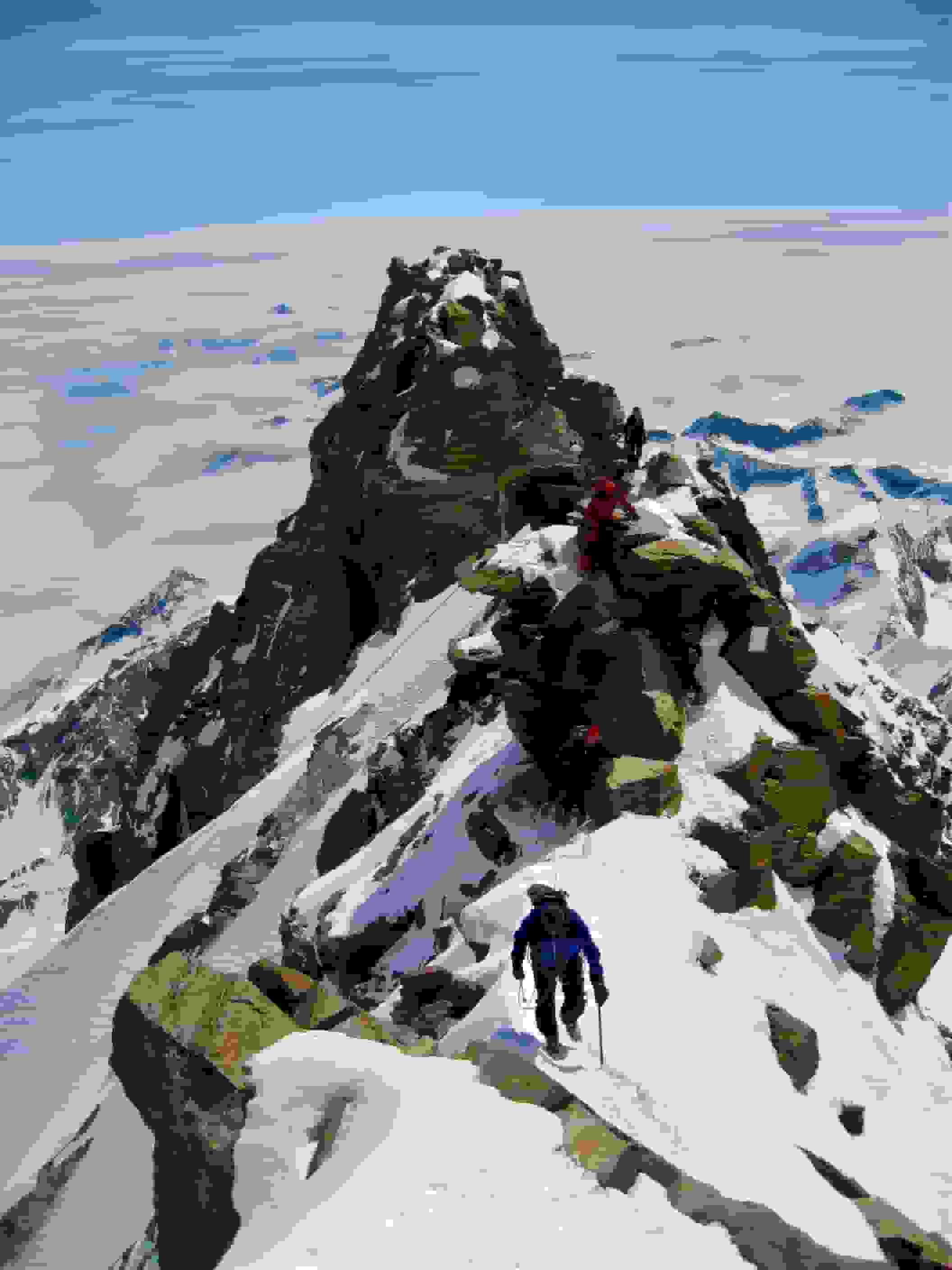 Gipfelaufbau Dufourspitze