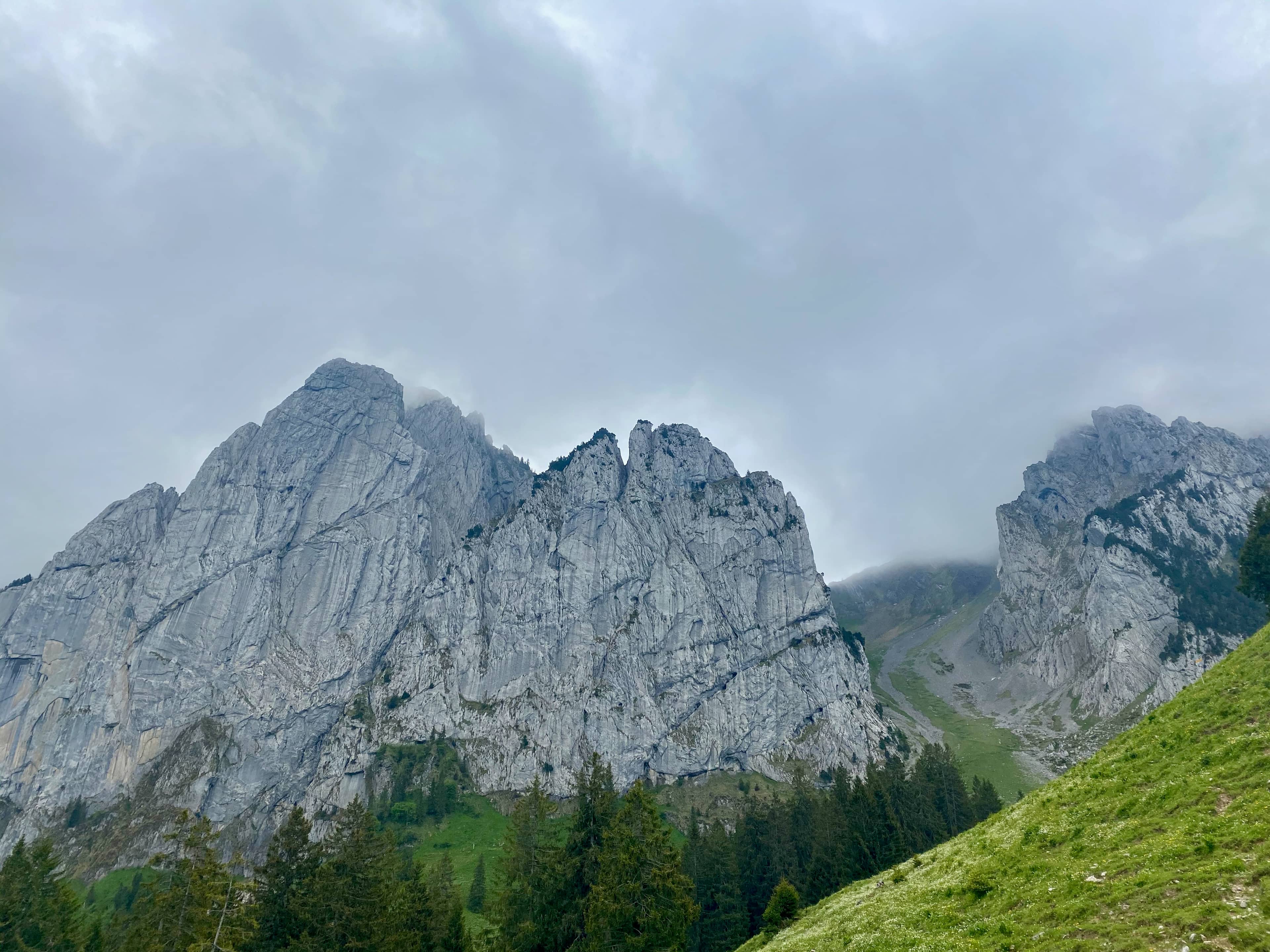 Bockmattlistock in Wolken