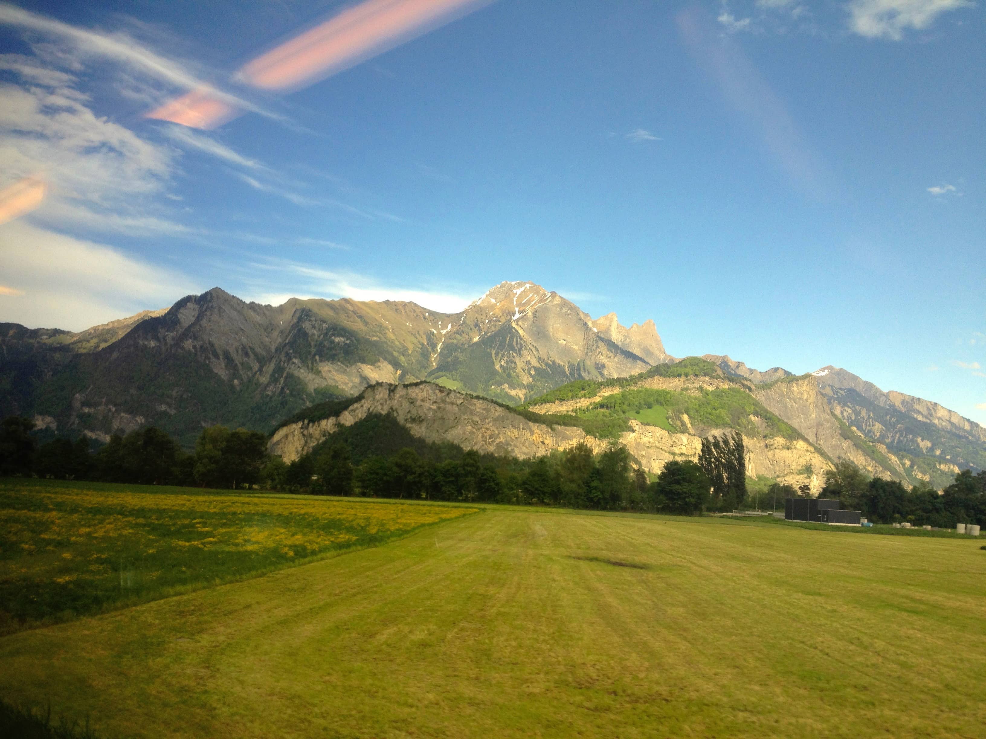 Und noch ein Blick zurück aus dem Zug