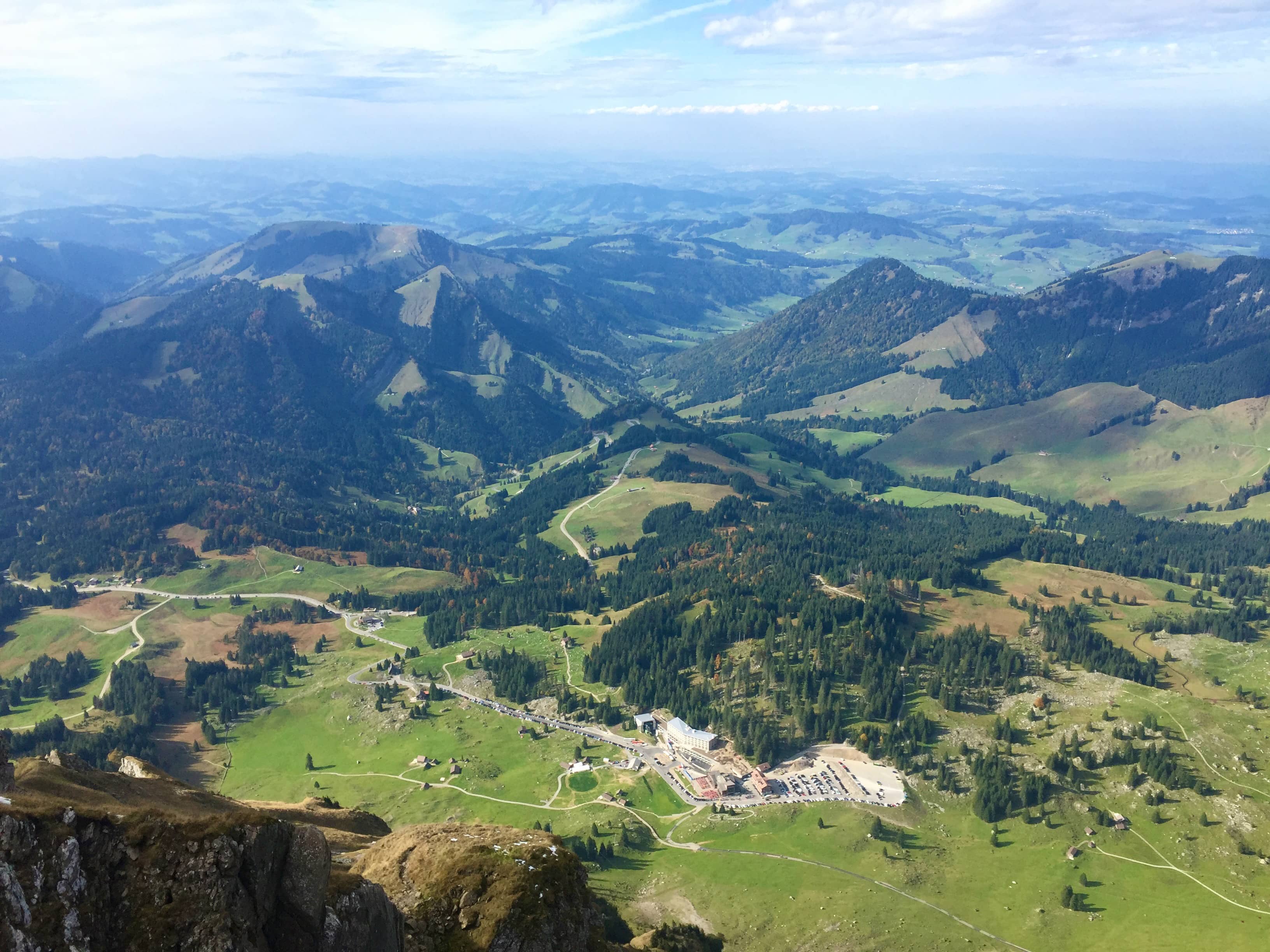 Blick hinunter zur Schwägalp