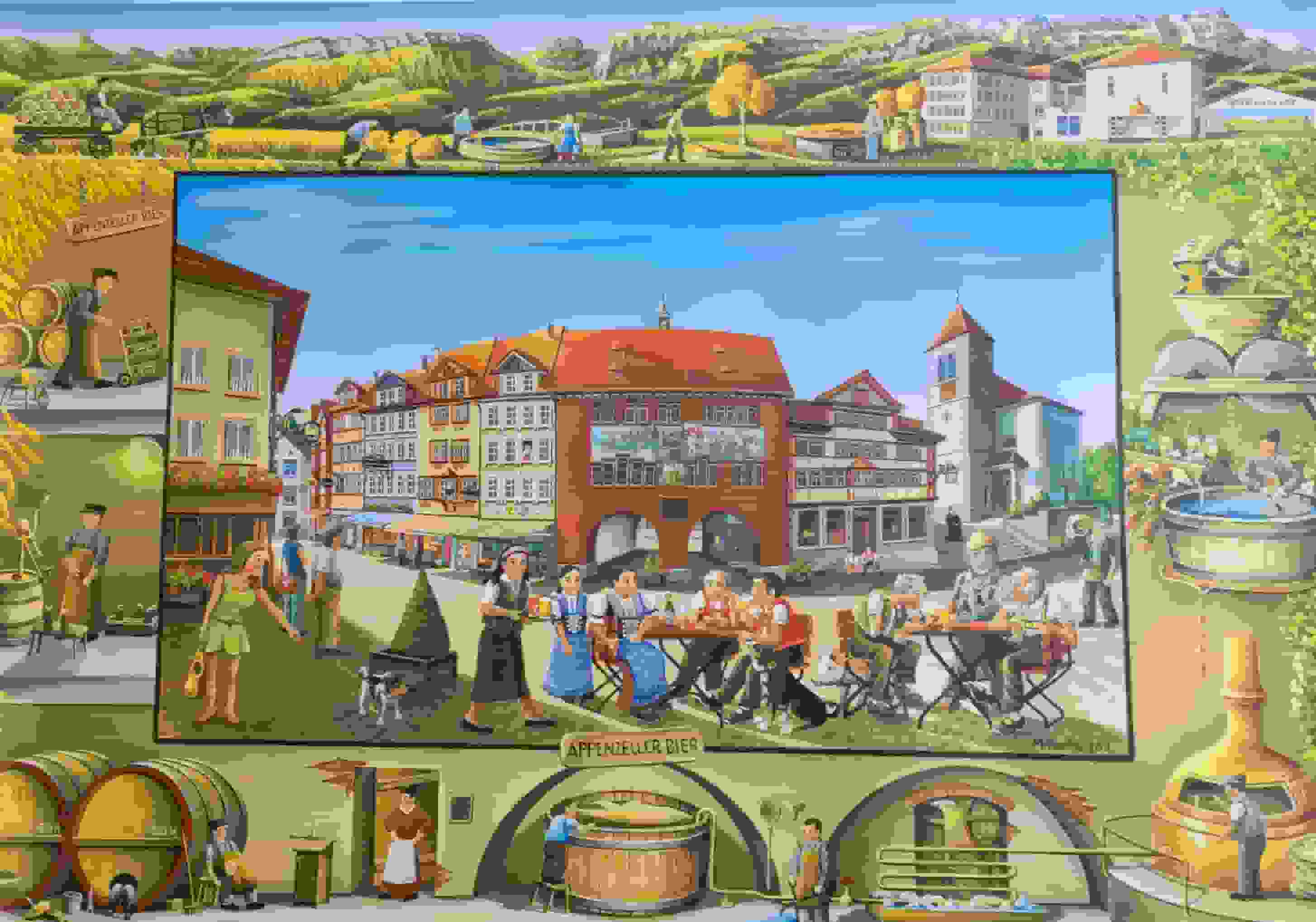 Tischset im Restaurant in Brülisau