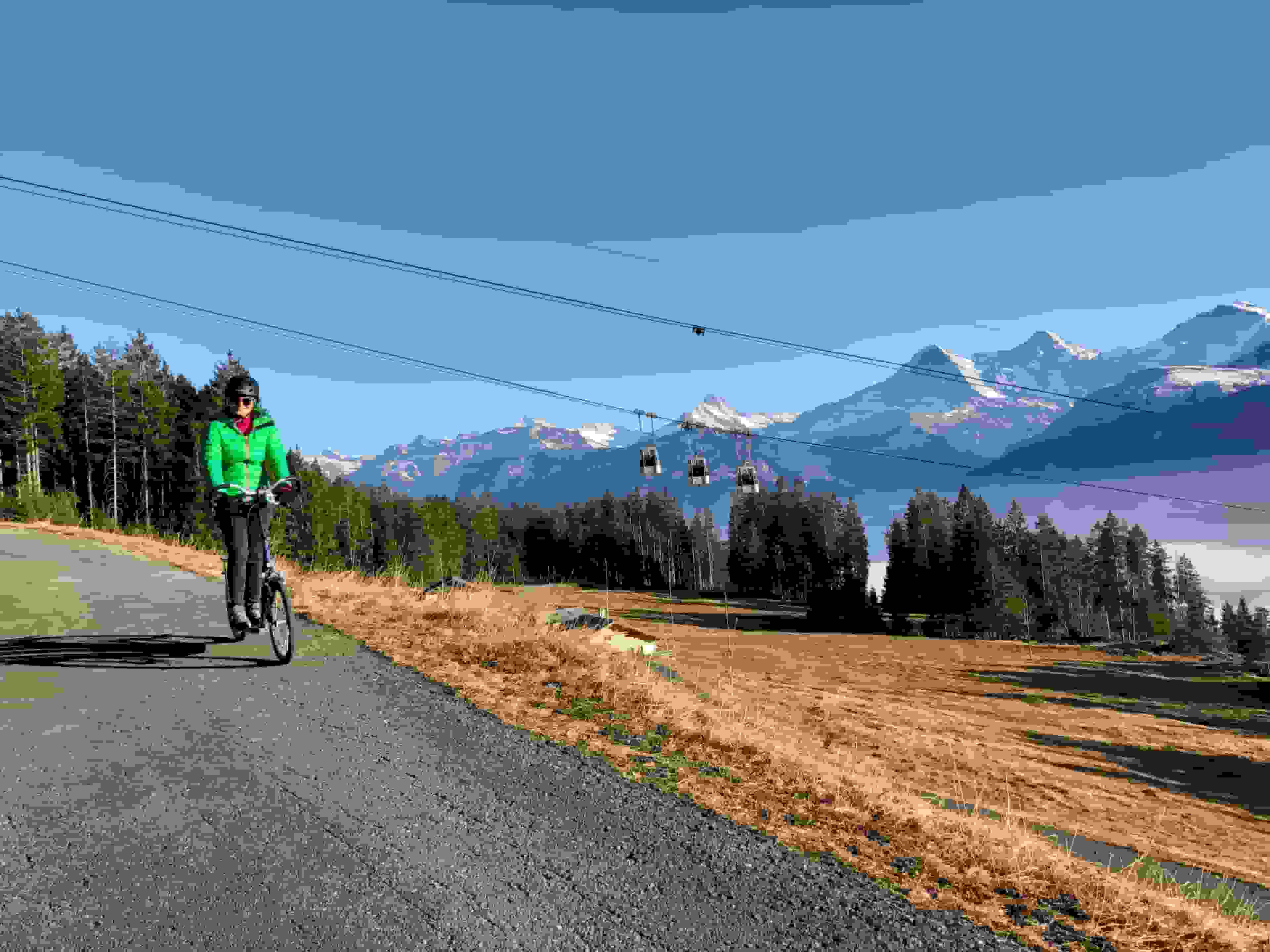 Abfahrt mit dem Trottinet vom Vorsass nach Schmocken