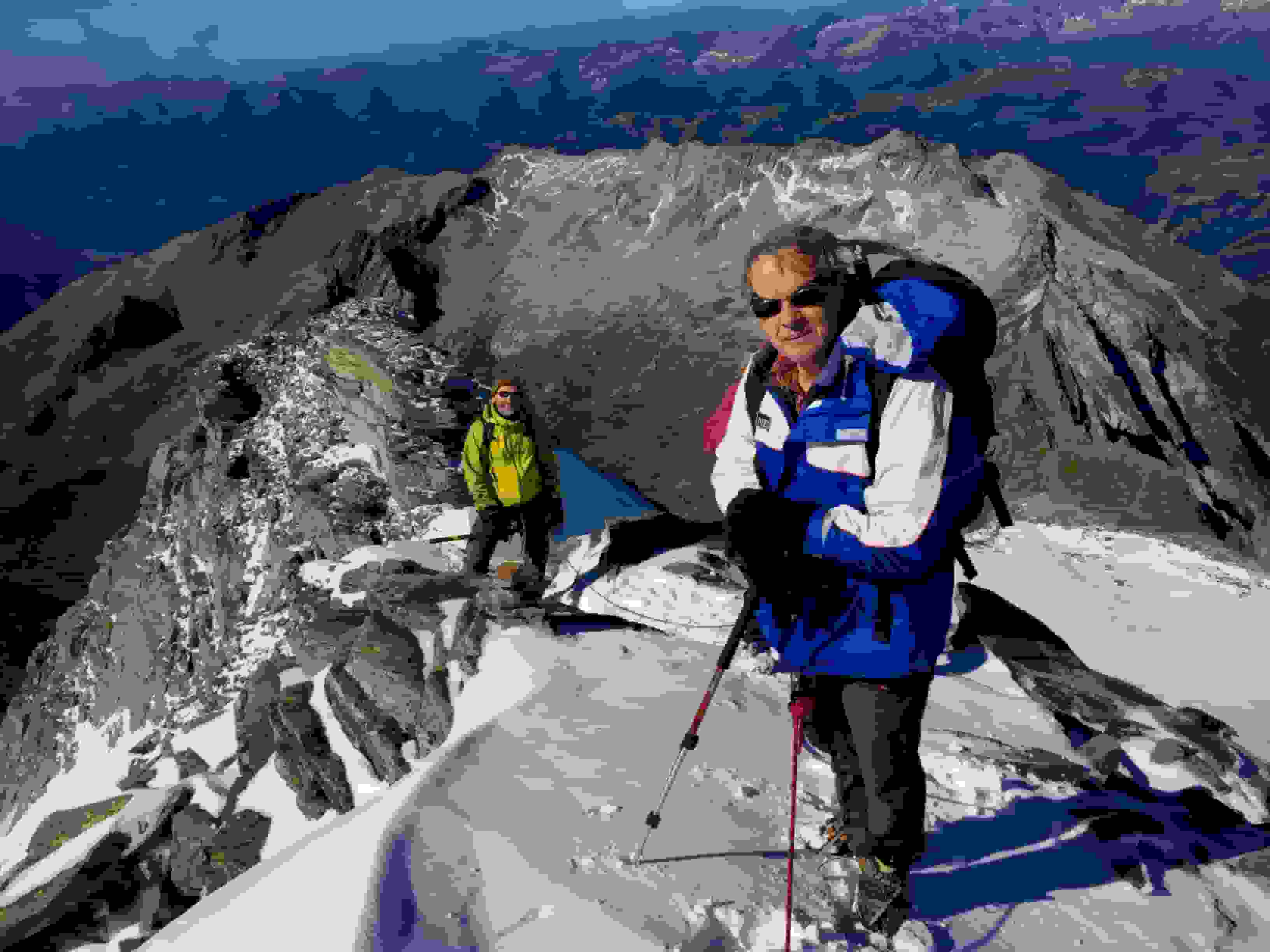 Auf dem Südgrat, kurz vor dem Gipfel