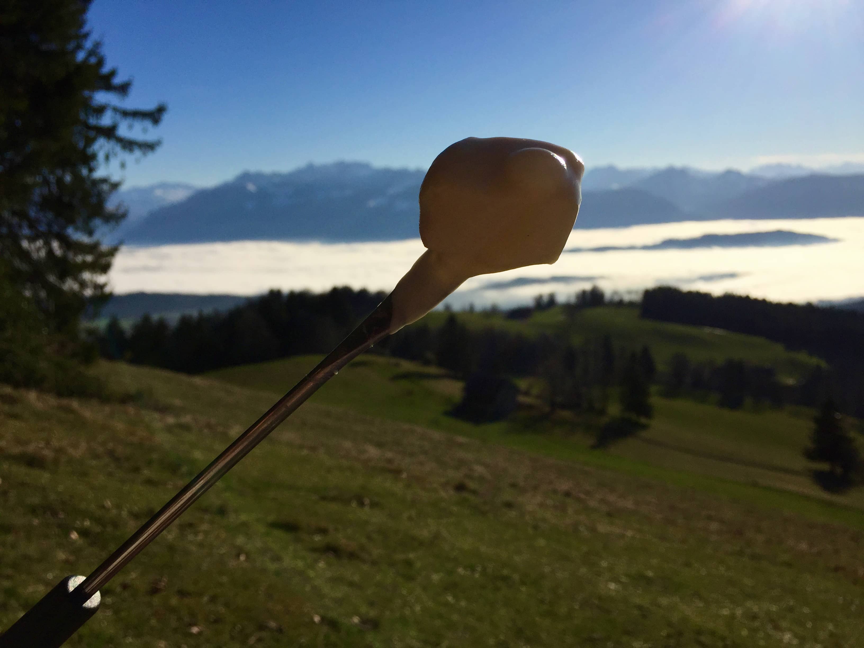 Fondue mit prächtiger Aussicht