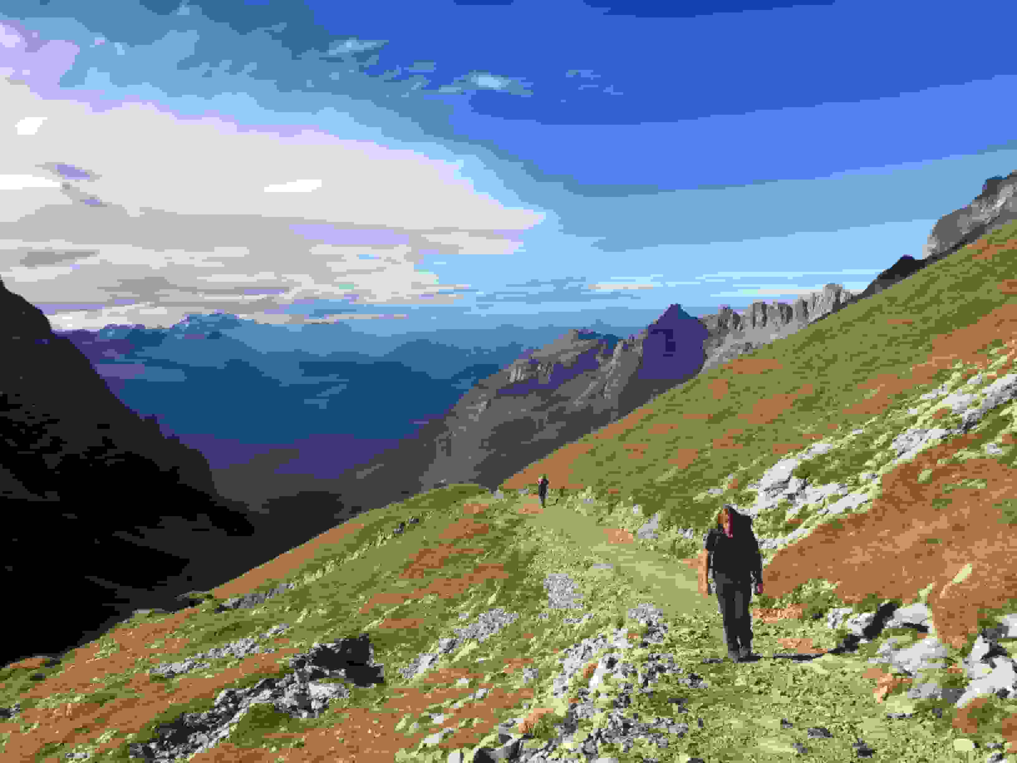 Auf dem Weg zum Rotsteinpass