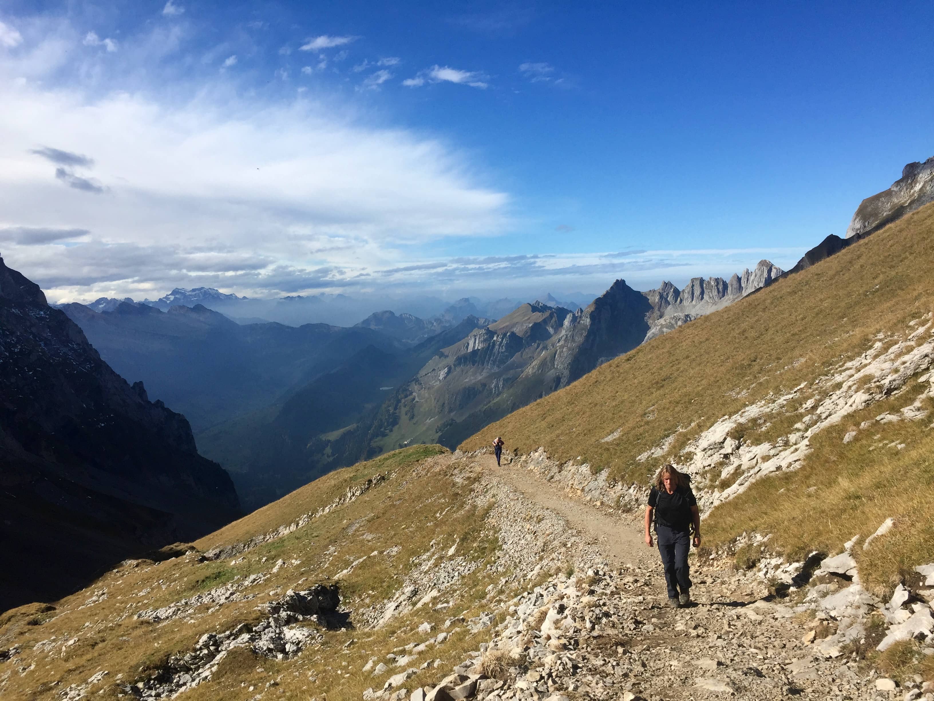 Auf dem Weg zum Rotsteinpass