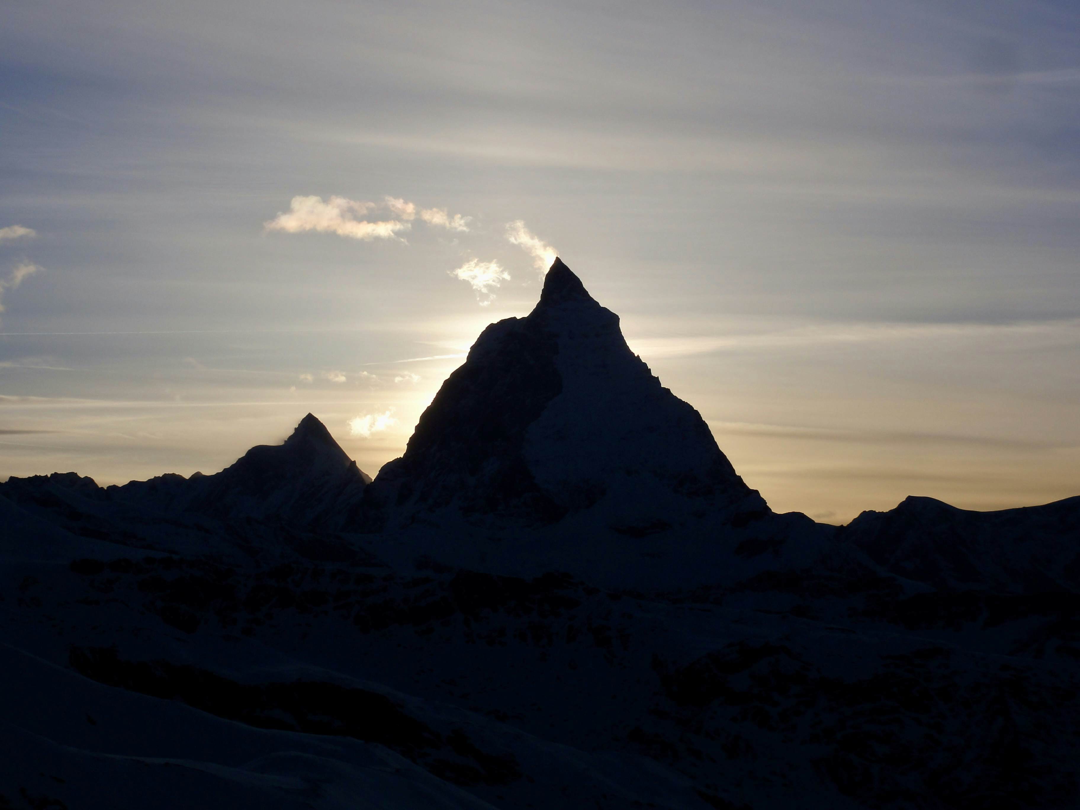 Dent d’Herens und Matterhorn