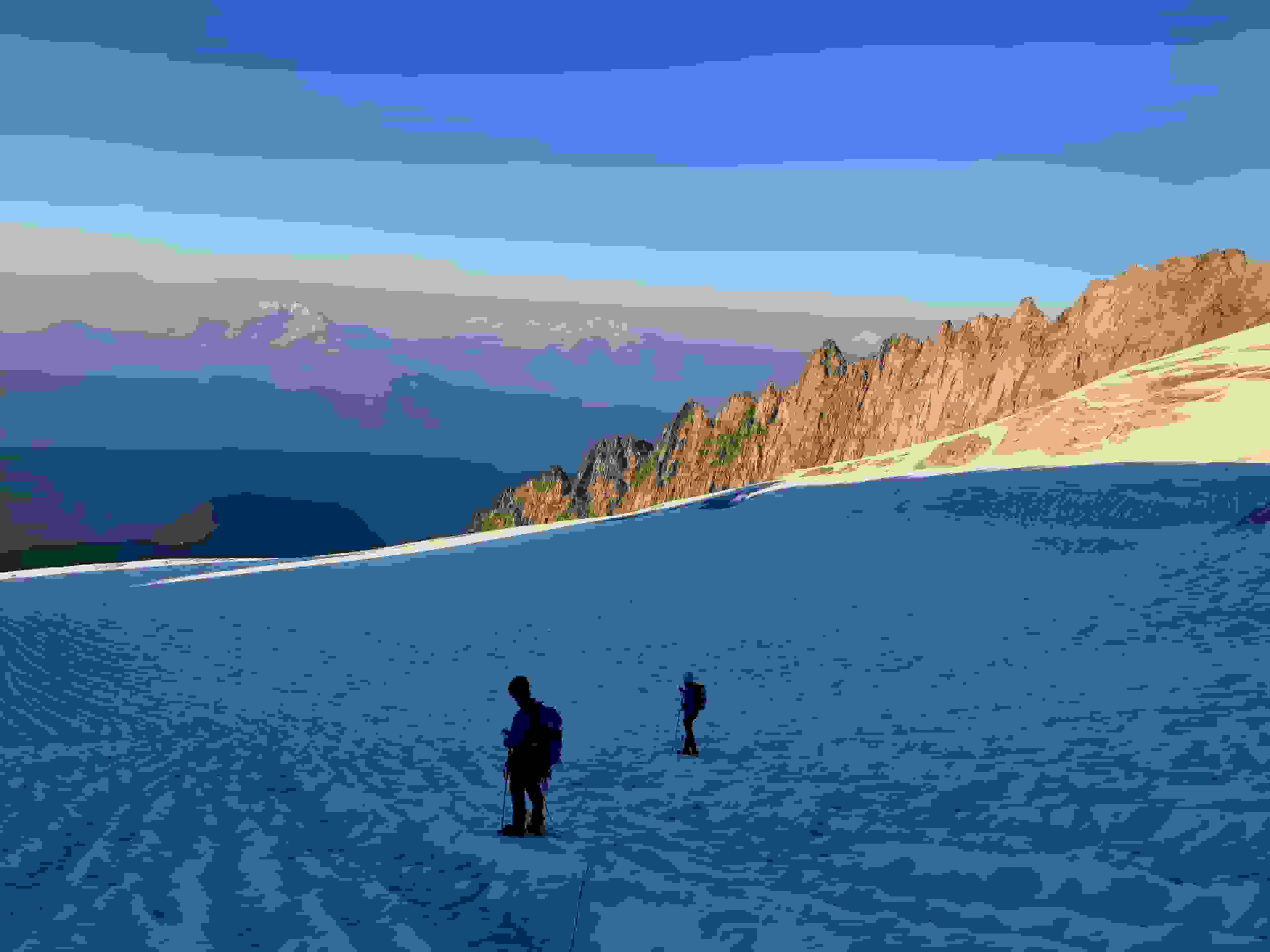 Aufstieg über den Driestgletscher