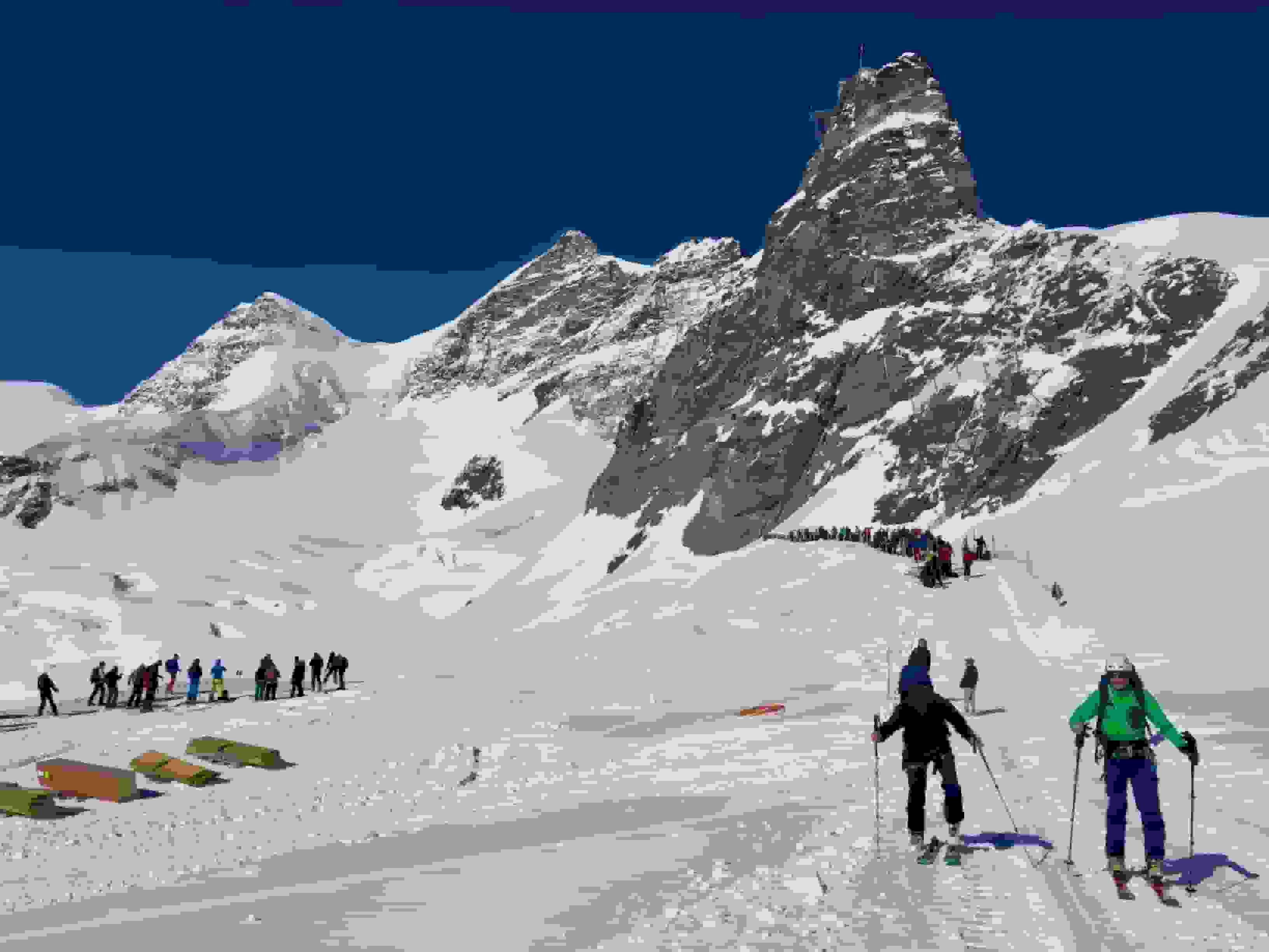 Start am Jungfraujoch