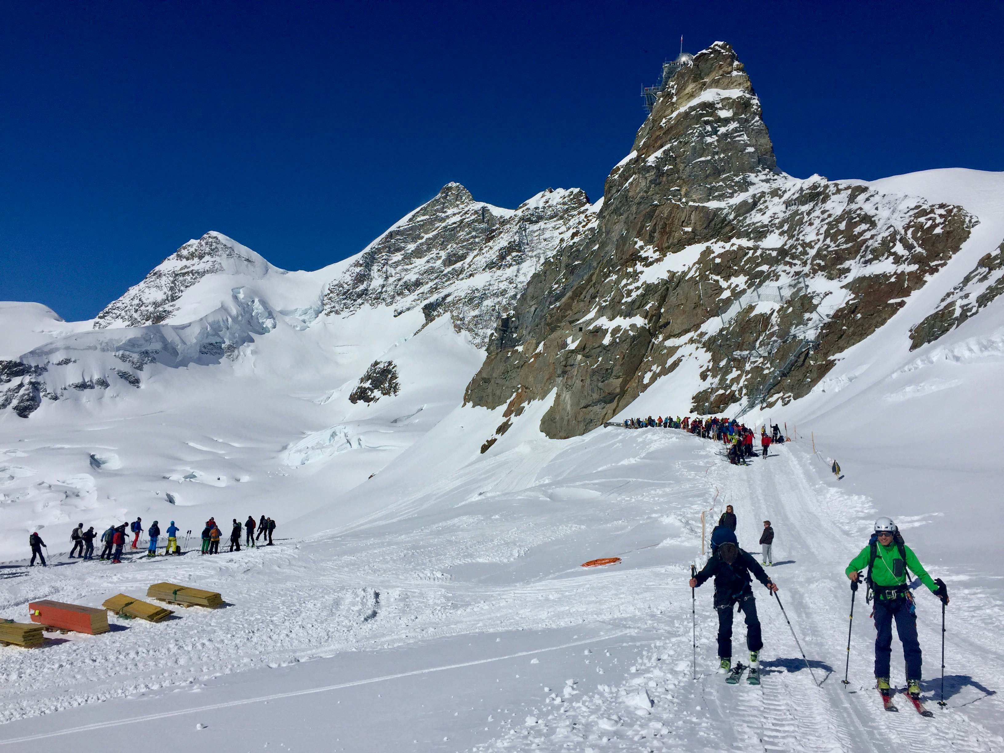 Start am Jungfraujoch