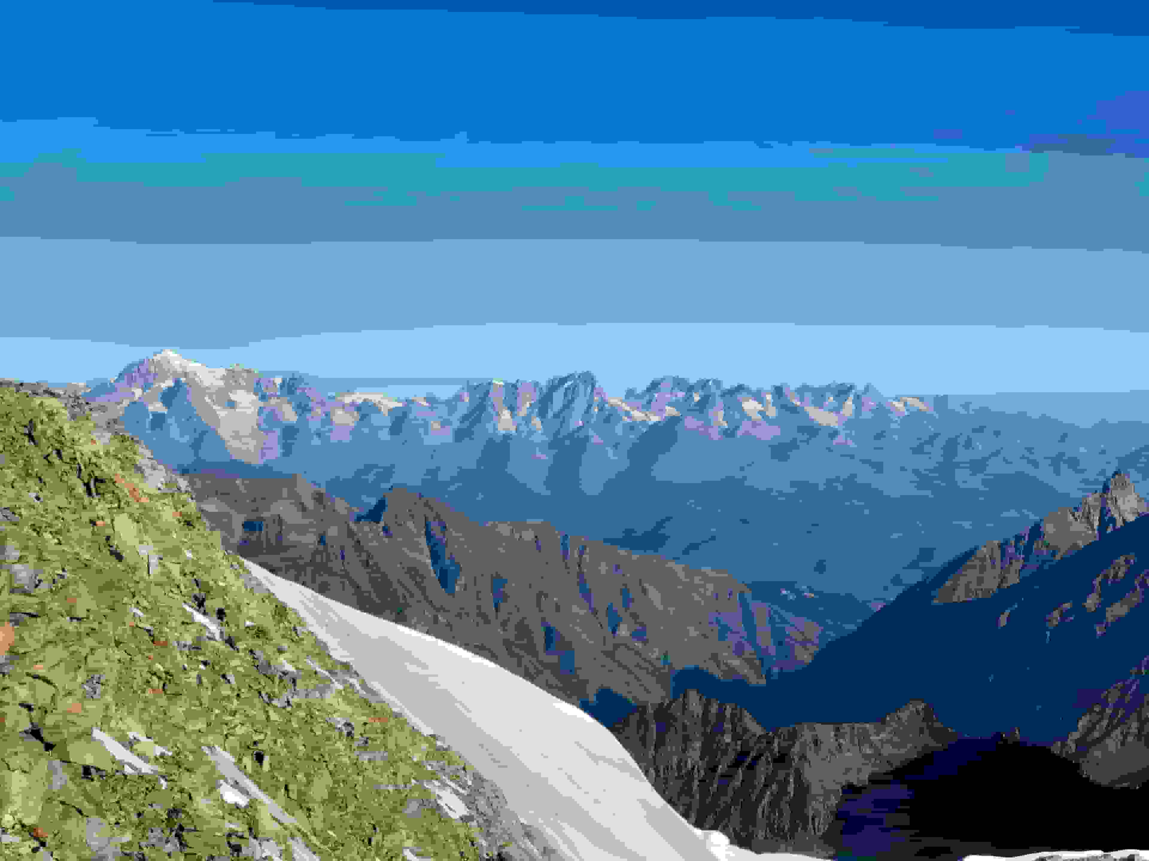 Aussicht zum Mont Blanc