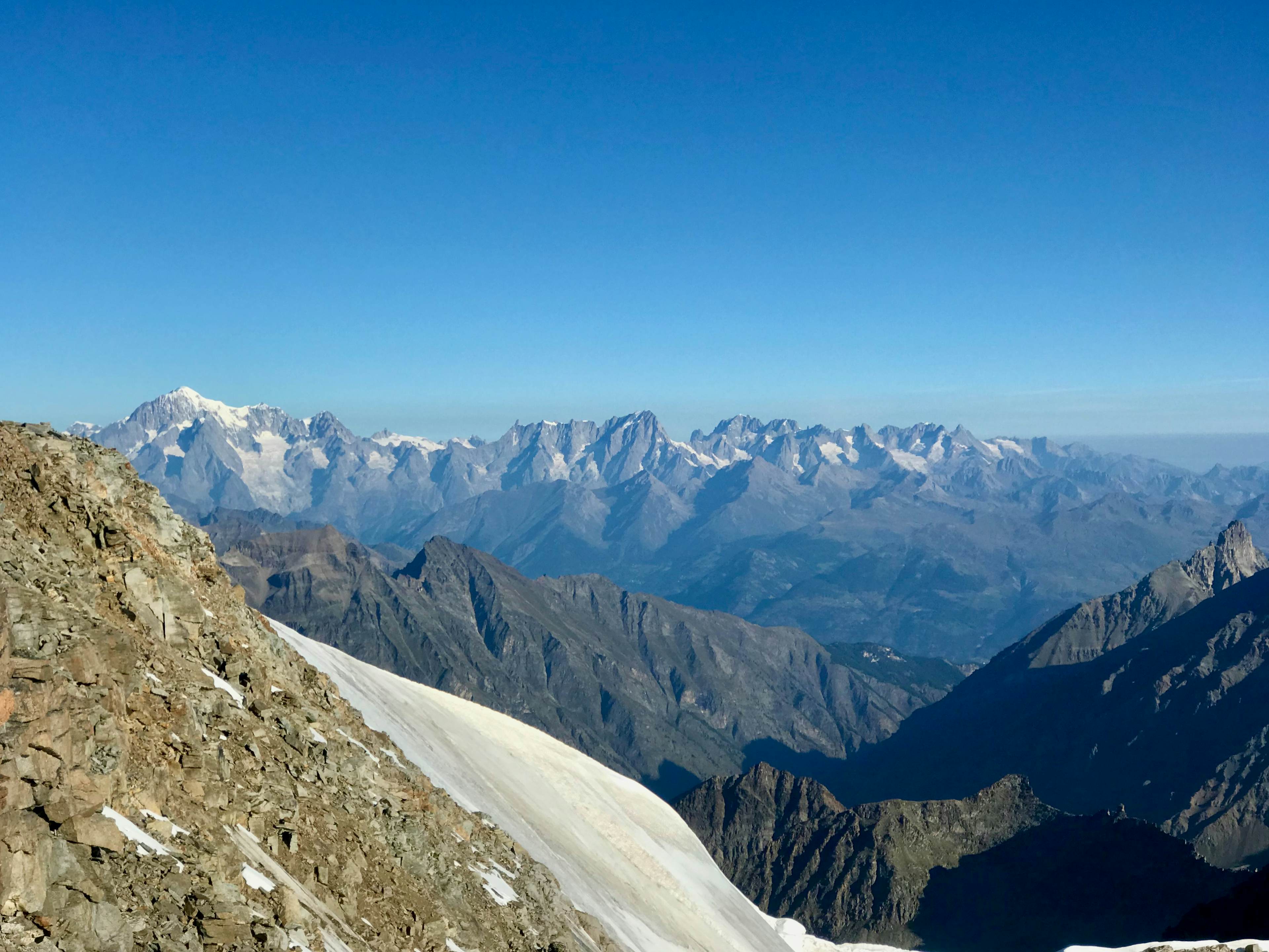 Aussicht zum Mont Blanc