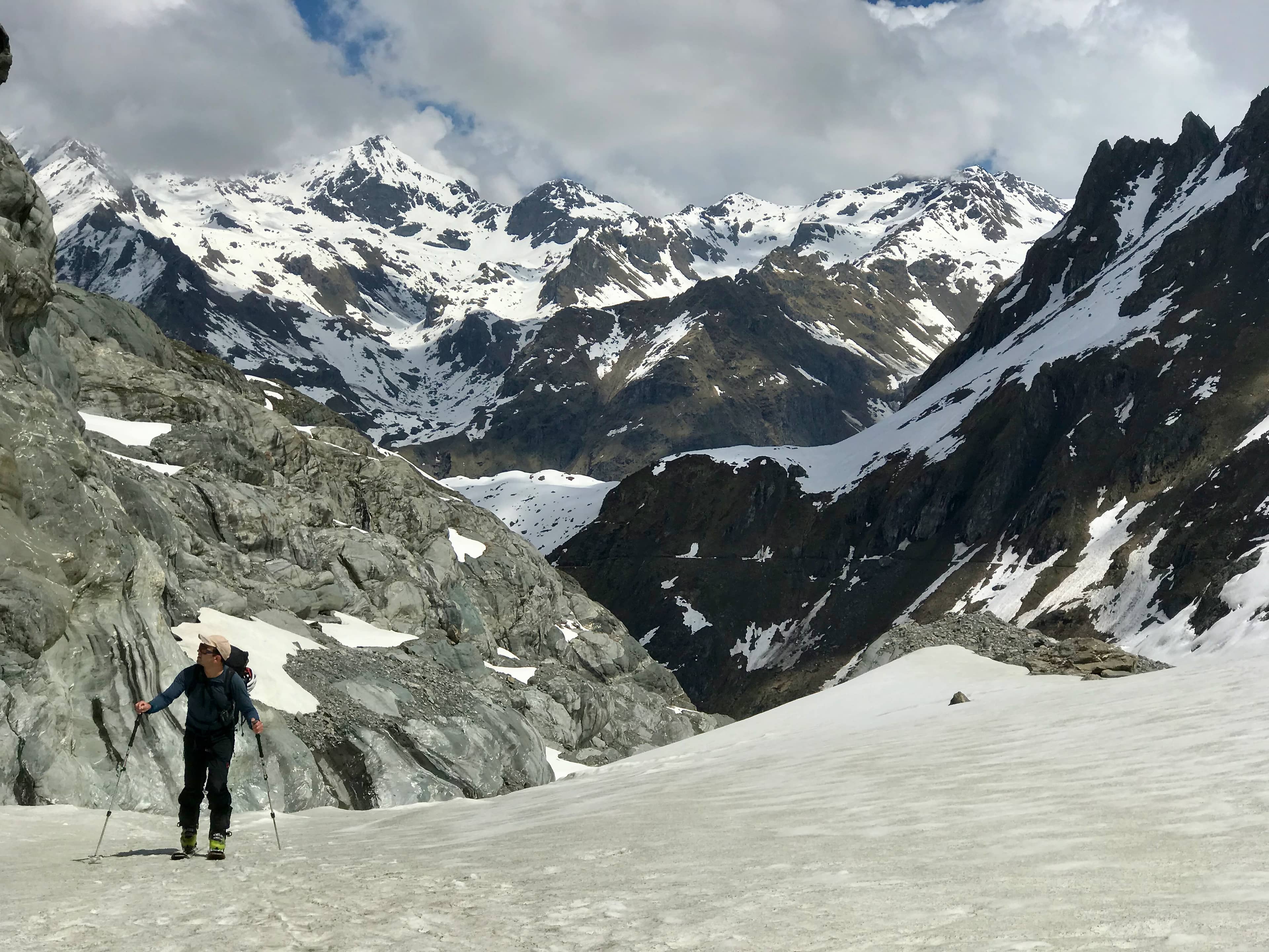 Danny im Aufstieg zur Hütte