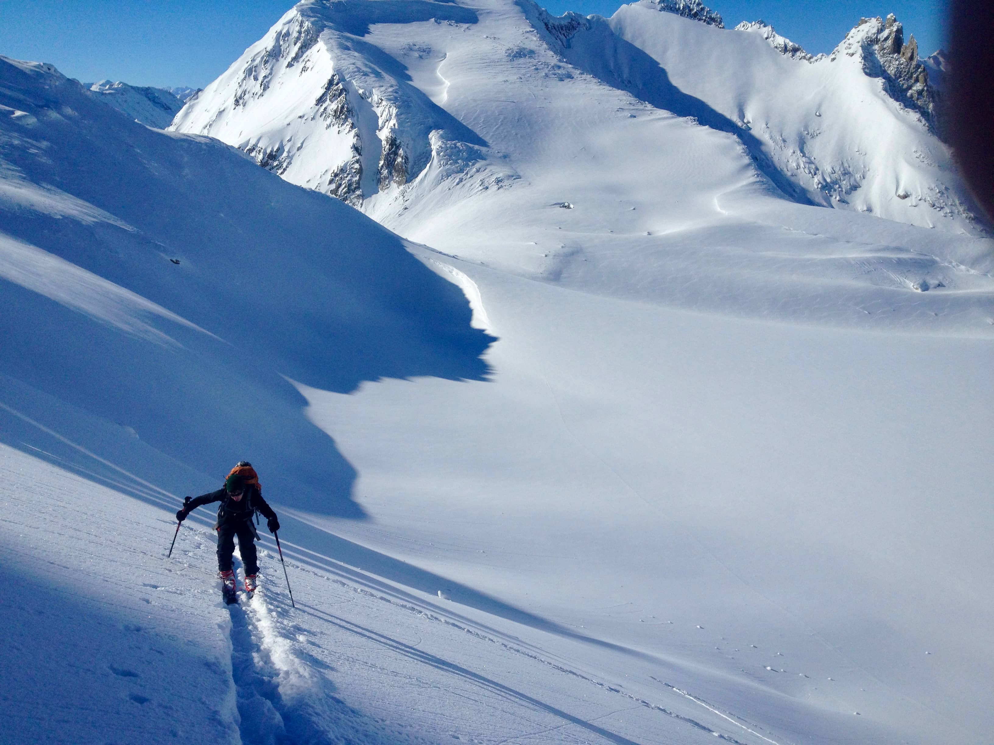Spuren zum Einstieg zur Canale della fiamma