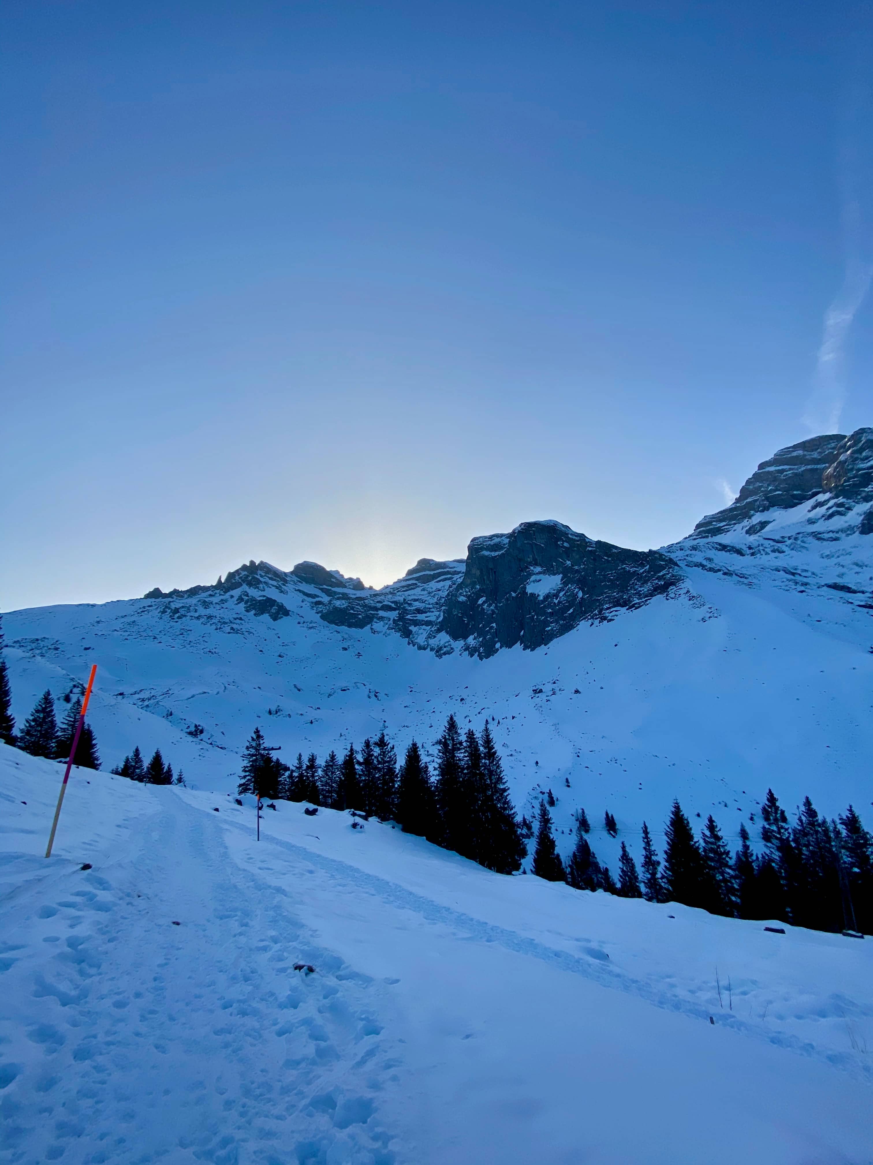 Blick in Laufrichtung