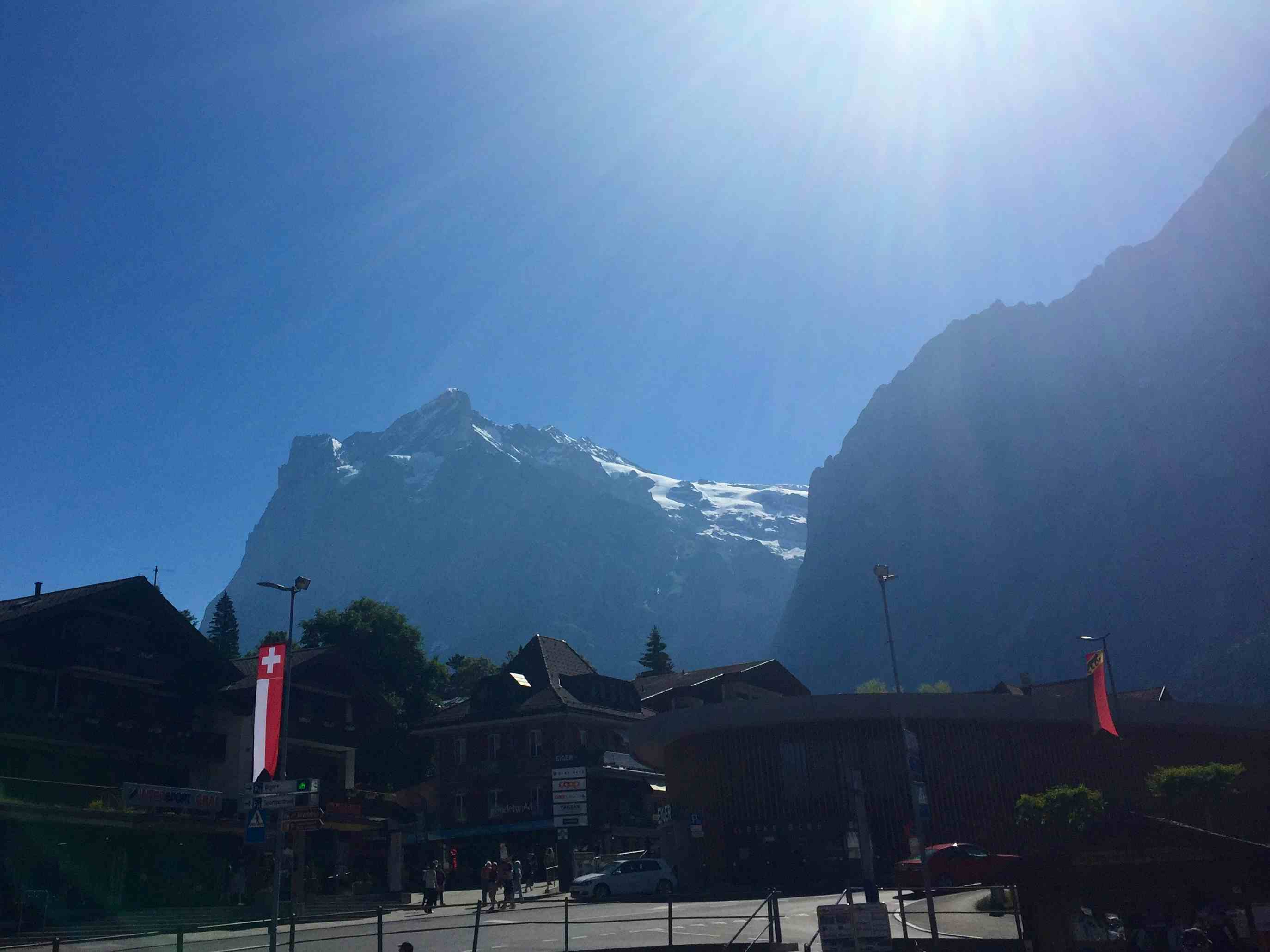 Wetterhorn von Grindelwald aus gesehen
