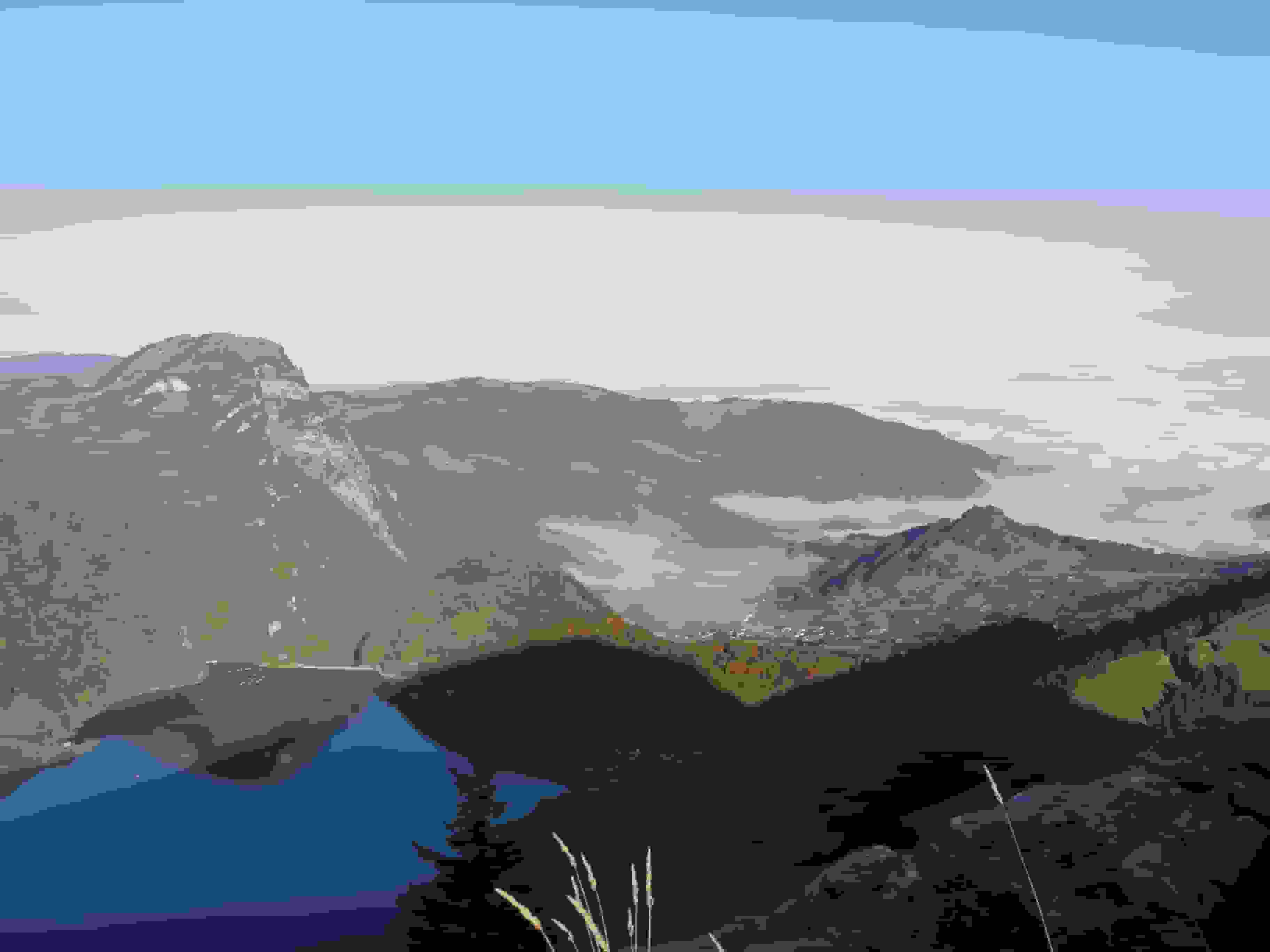 Die Zürichseeregion in der Nebelsuppe