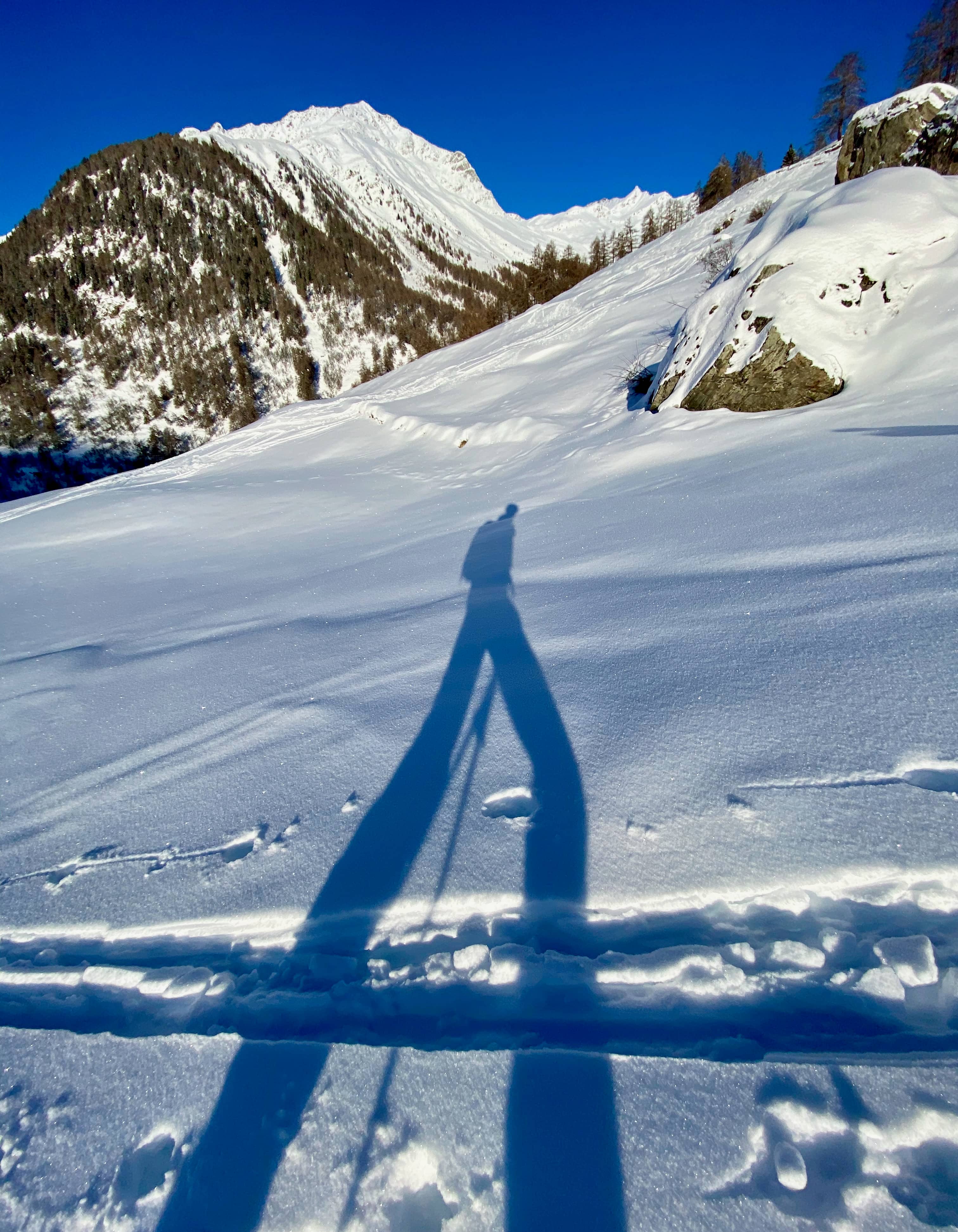 Lange Schatten - Start in Guarda
