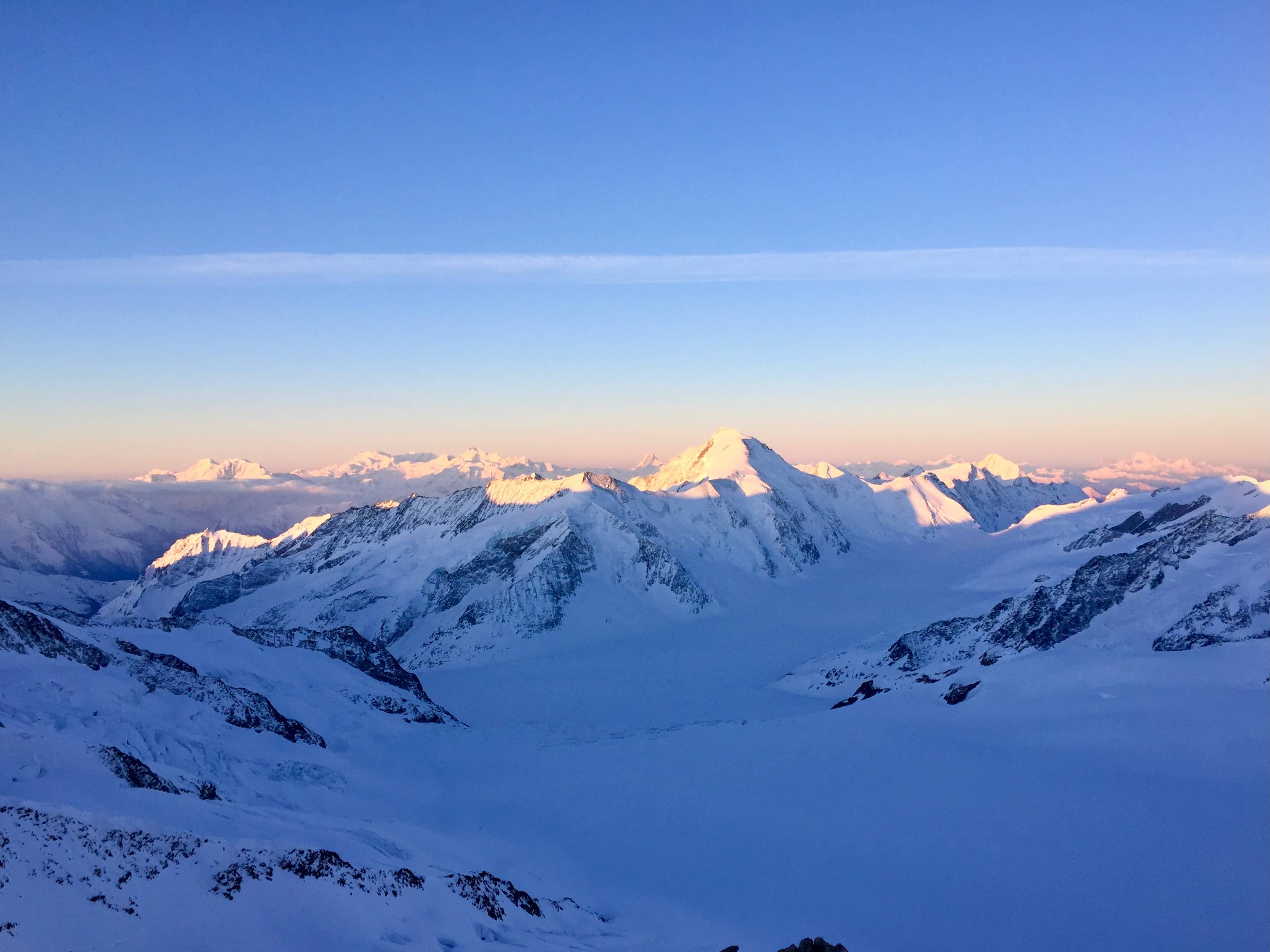 Sonnenaufgang am Aletschhorn