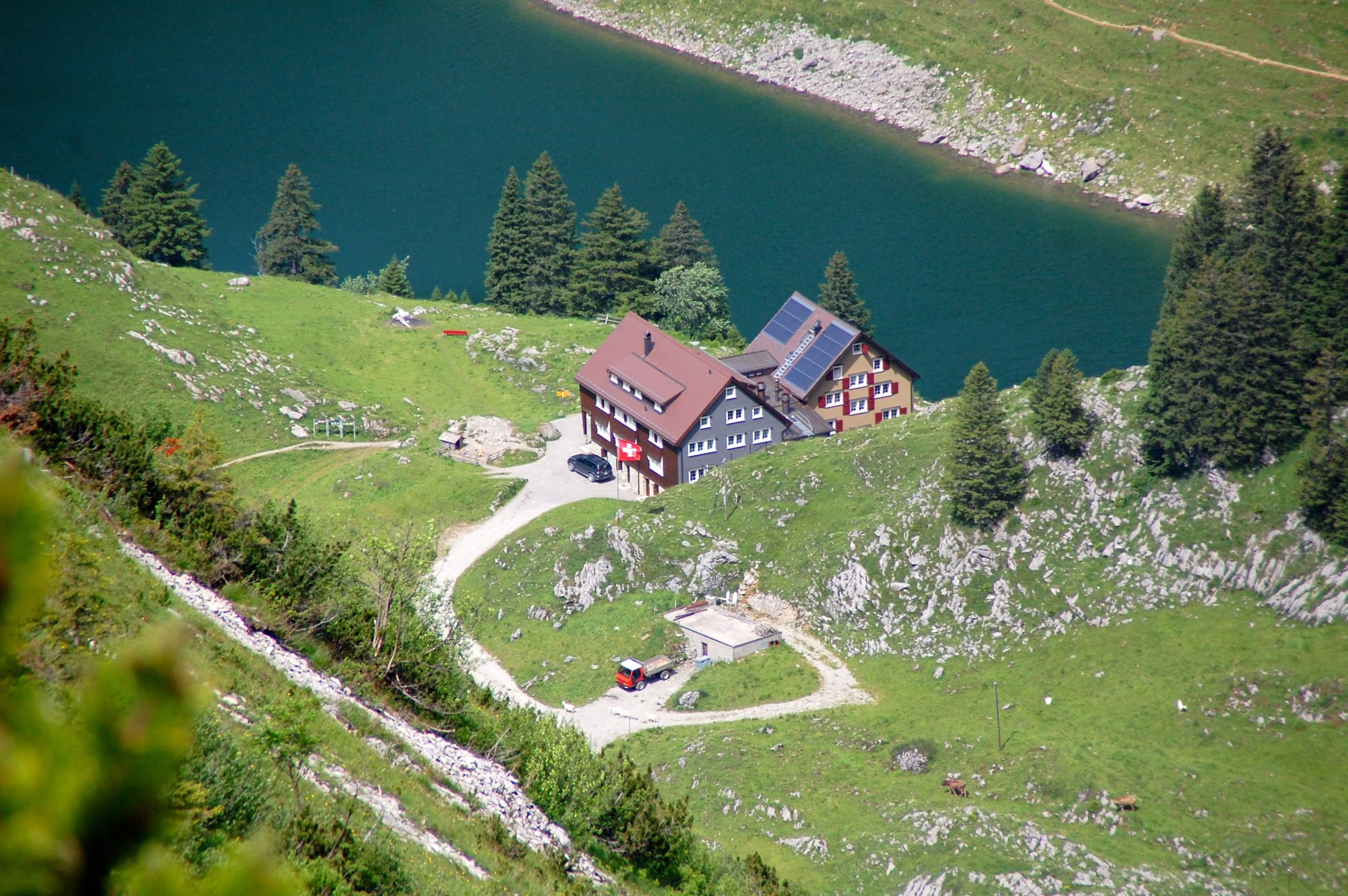 Blick hinunter zur Bollenwees