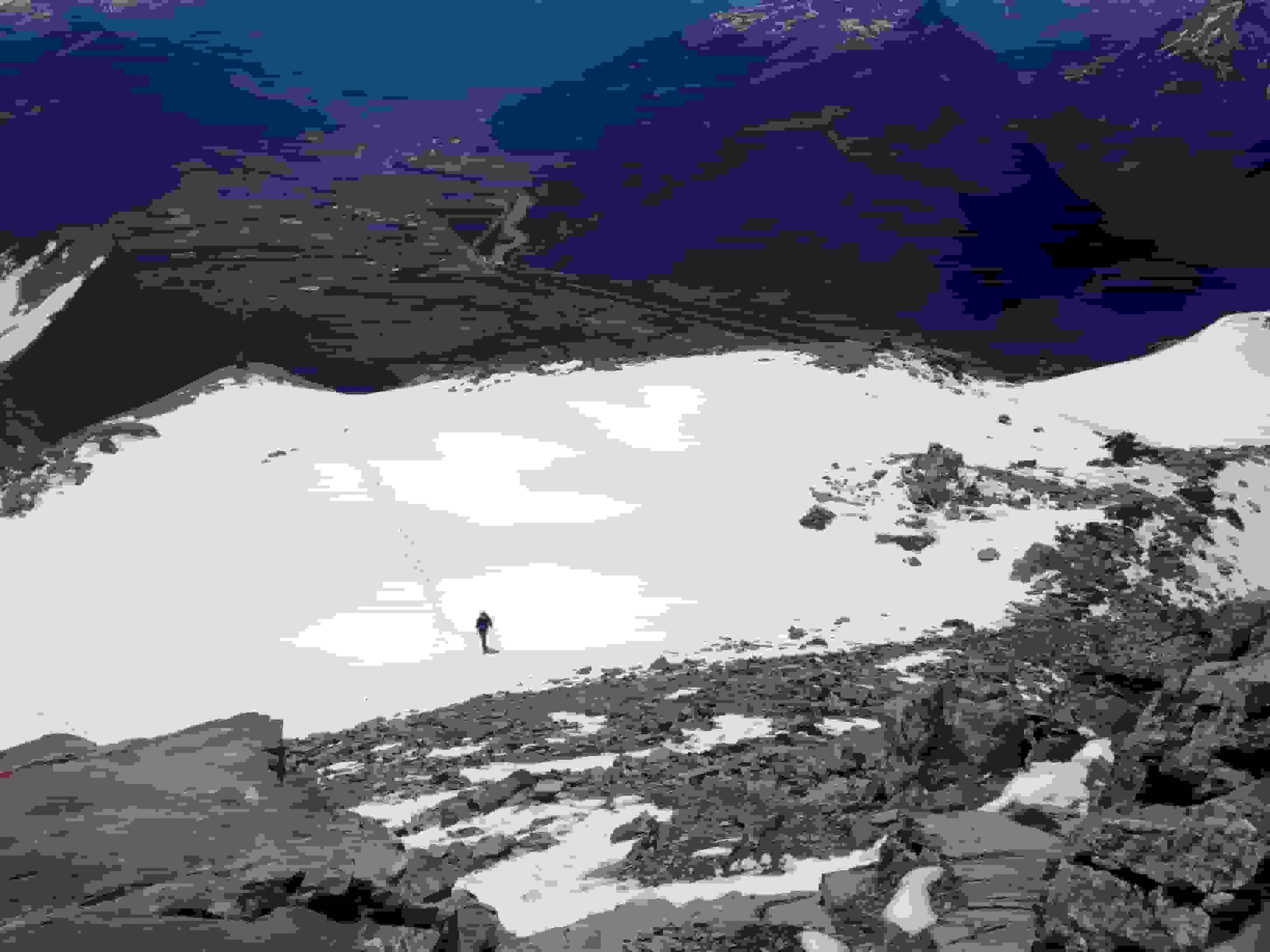 Matthias auf den letzten Metern zum Gipfel