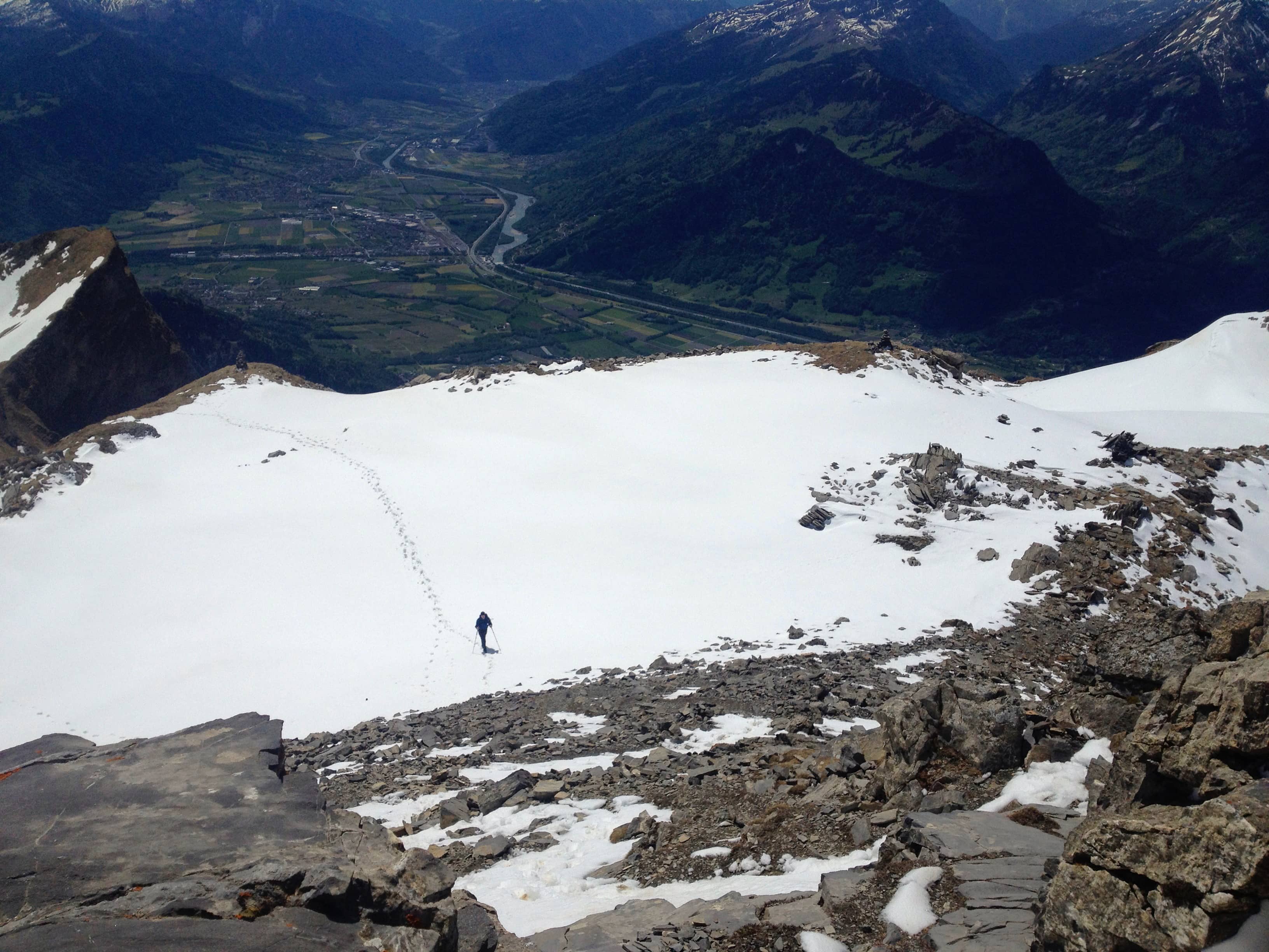Matthias auf den letzten Metern zum Gipfel