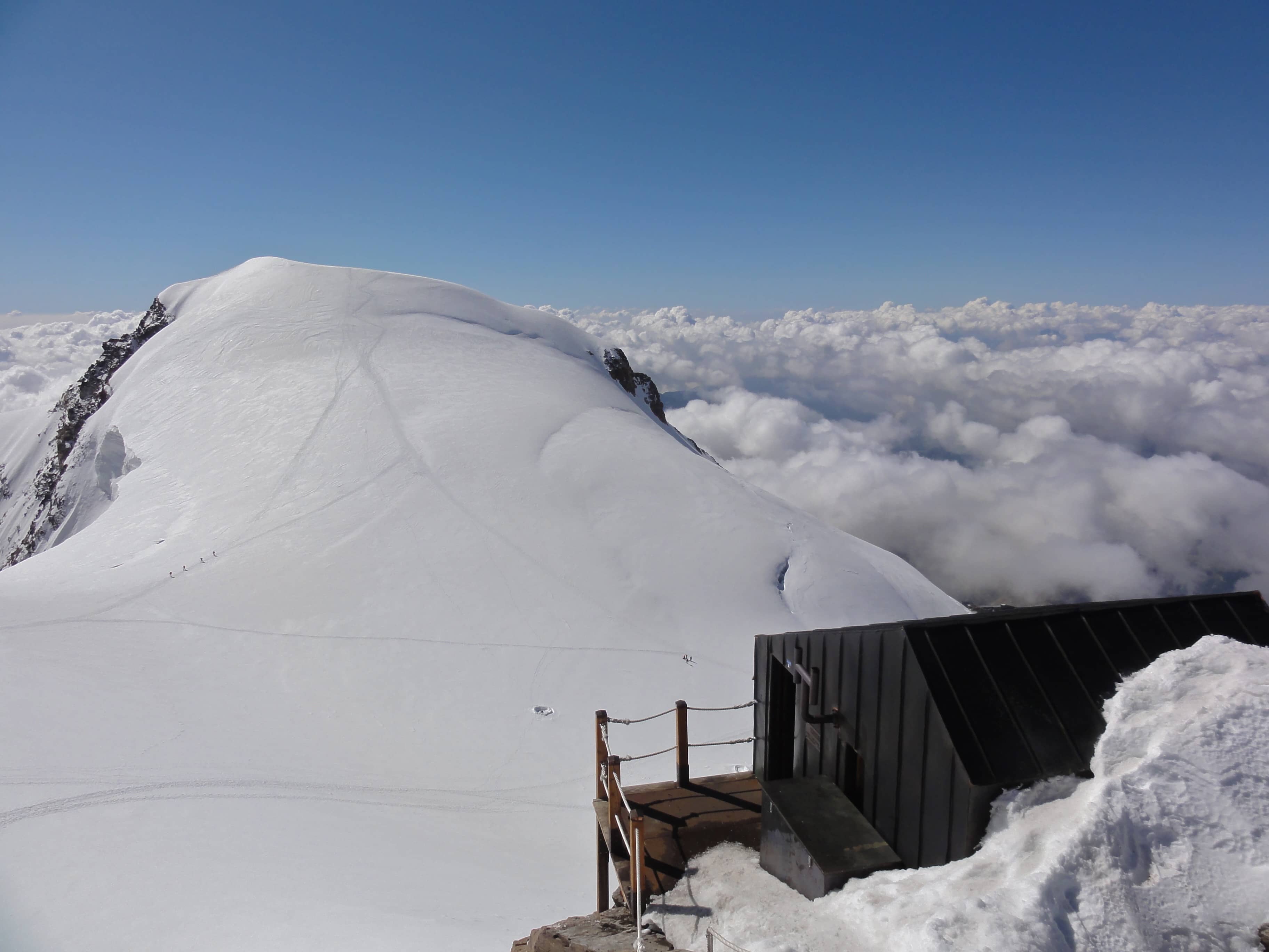 Auf dem Balmenhorn mit Blick zur Vincentpyramide