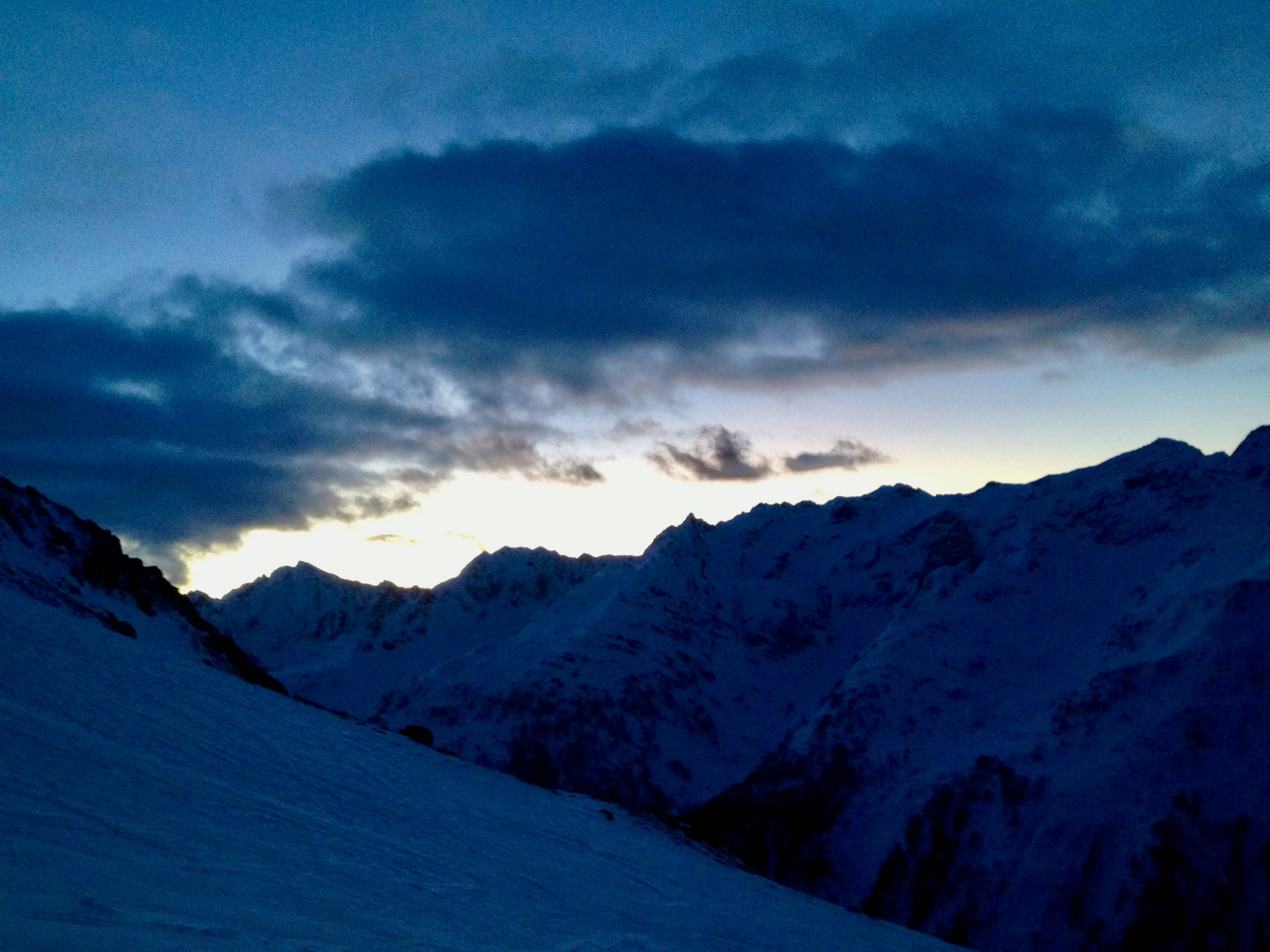 Morgenstimmung im Aufstieg zum Chüebodenhorn