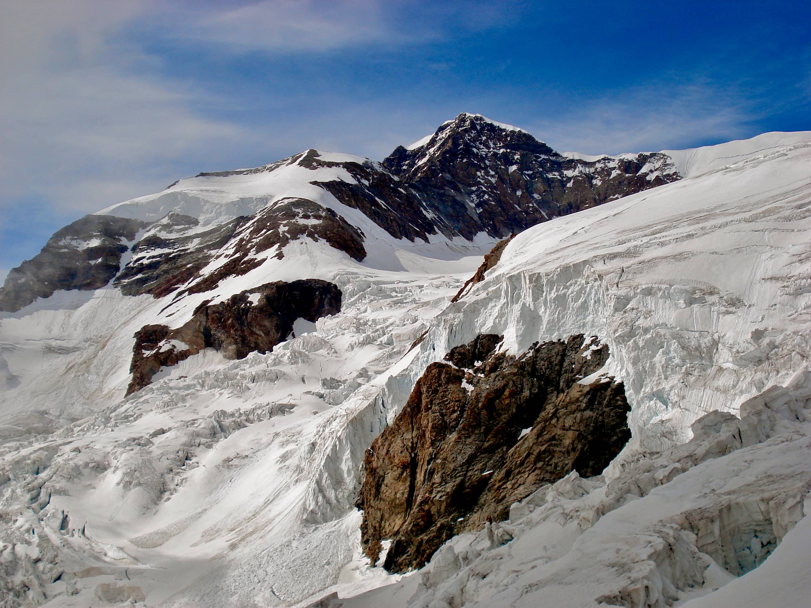 Ein erster Blick auf den Liskamm Ost