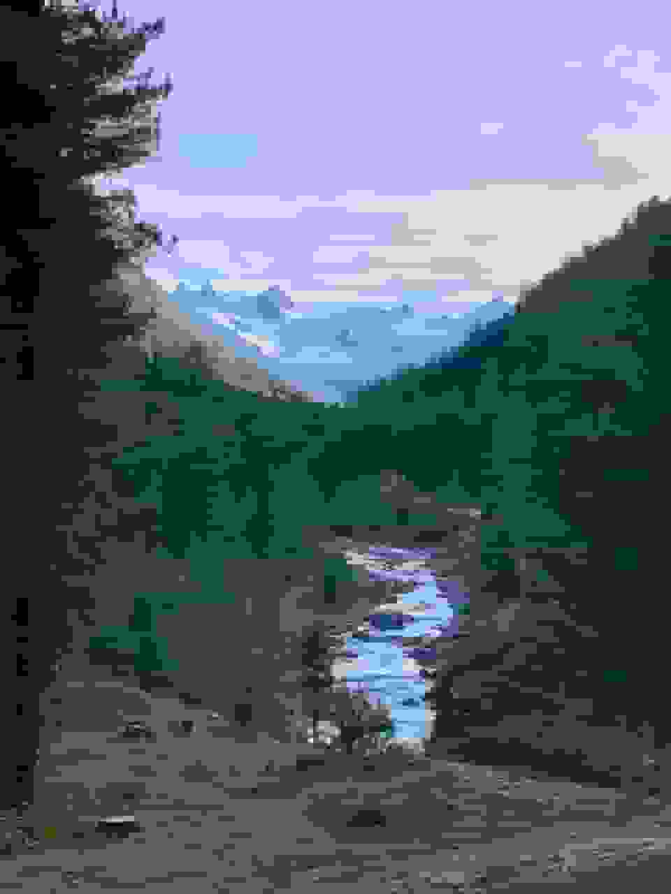 Val Roseg und Blick zurück