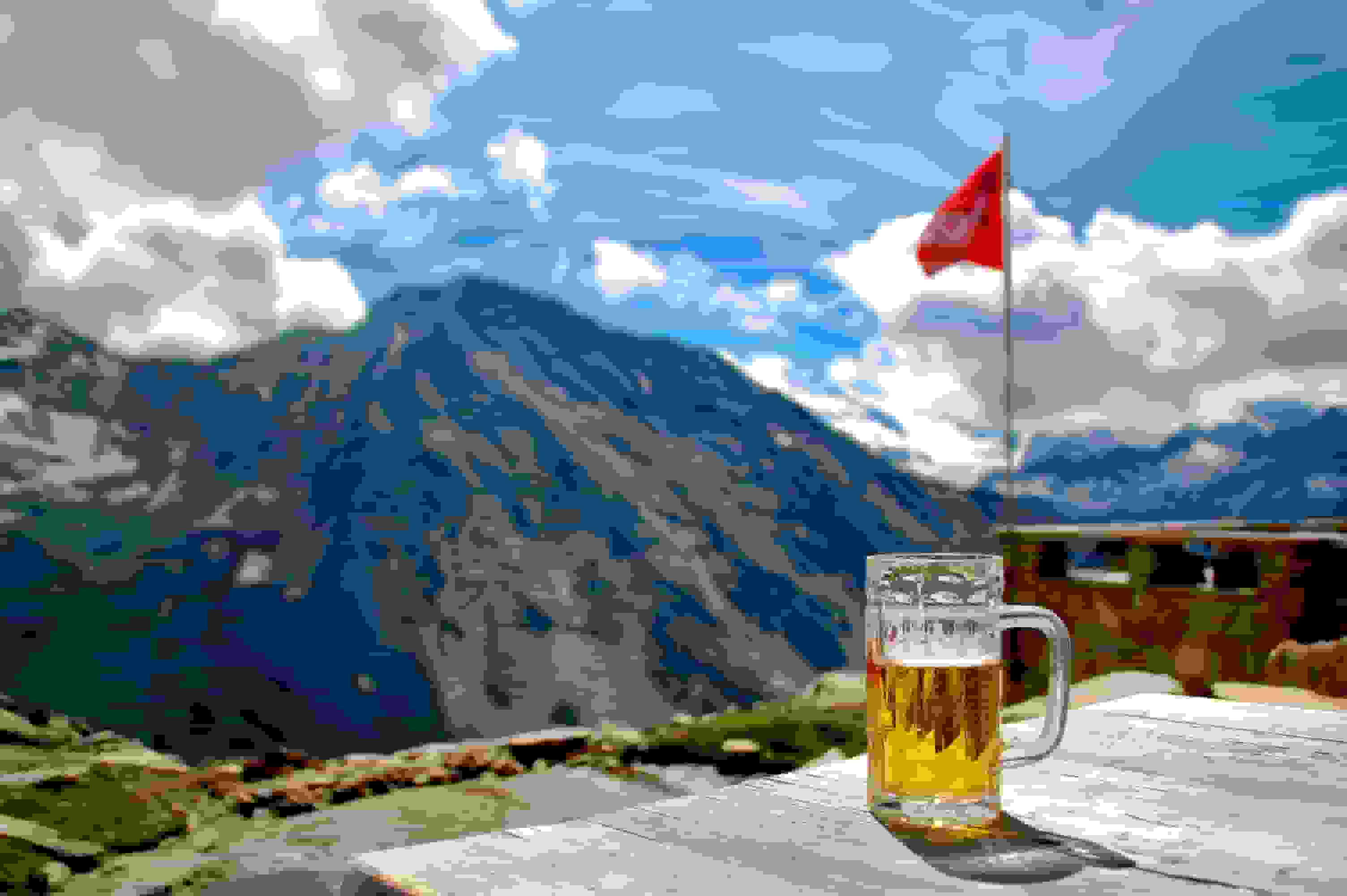 Auf der Almagellerhütte