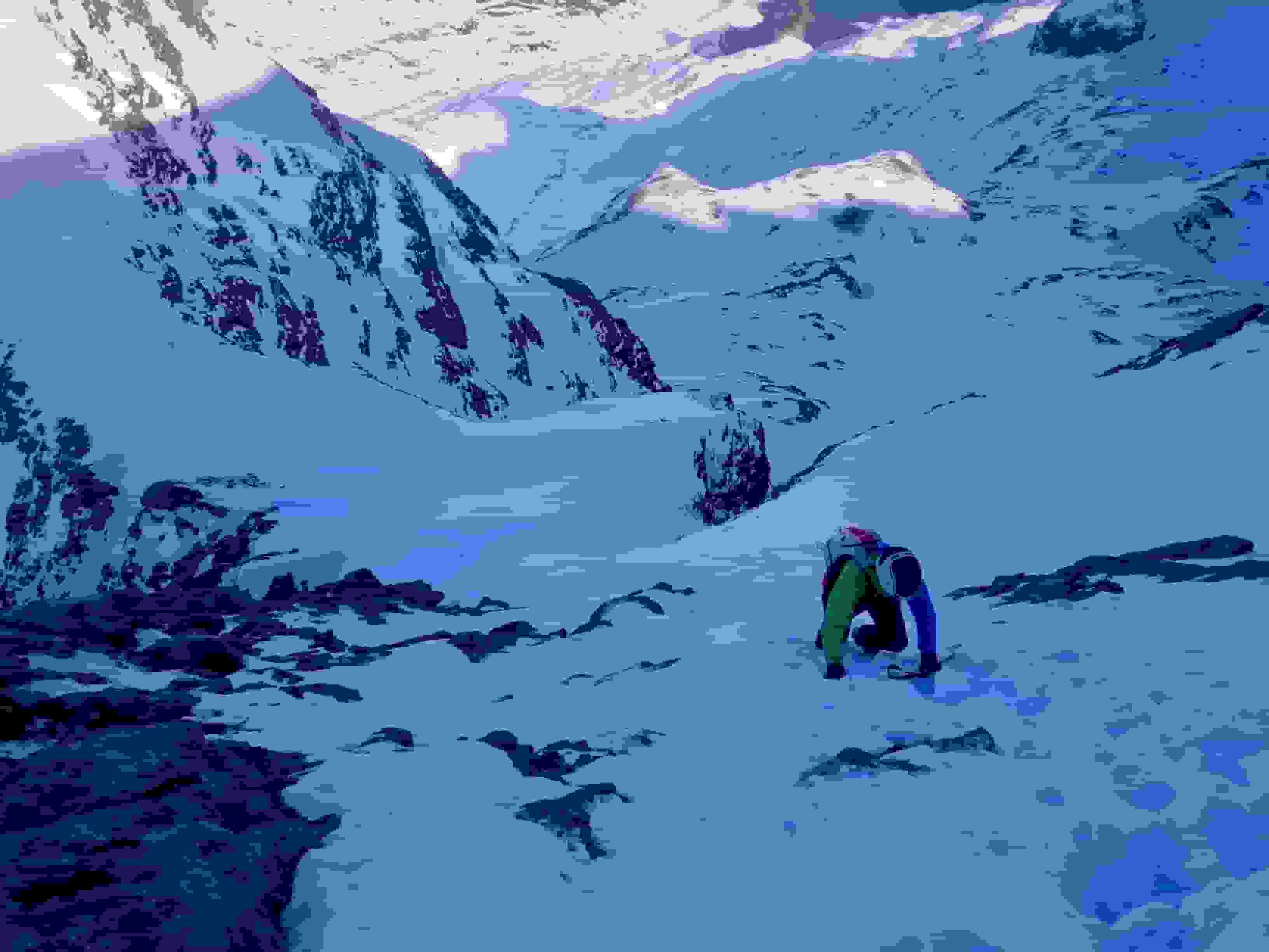 Aufstieg durch die Flanke zum Ruchstock