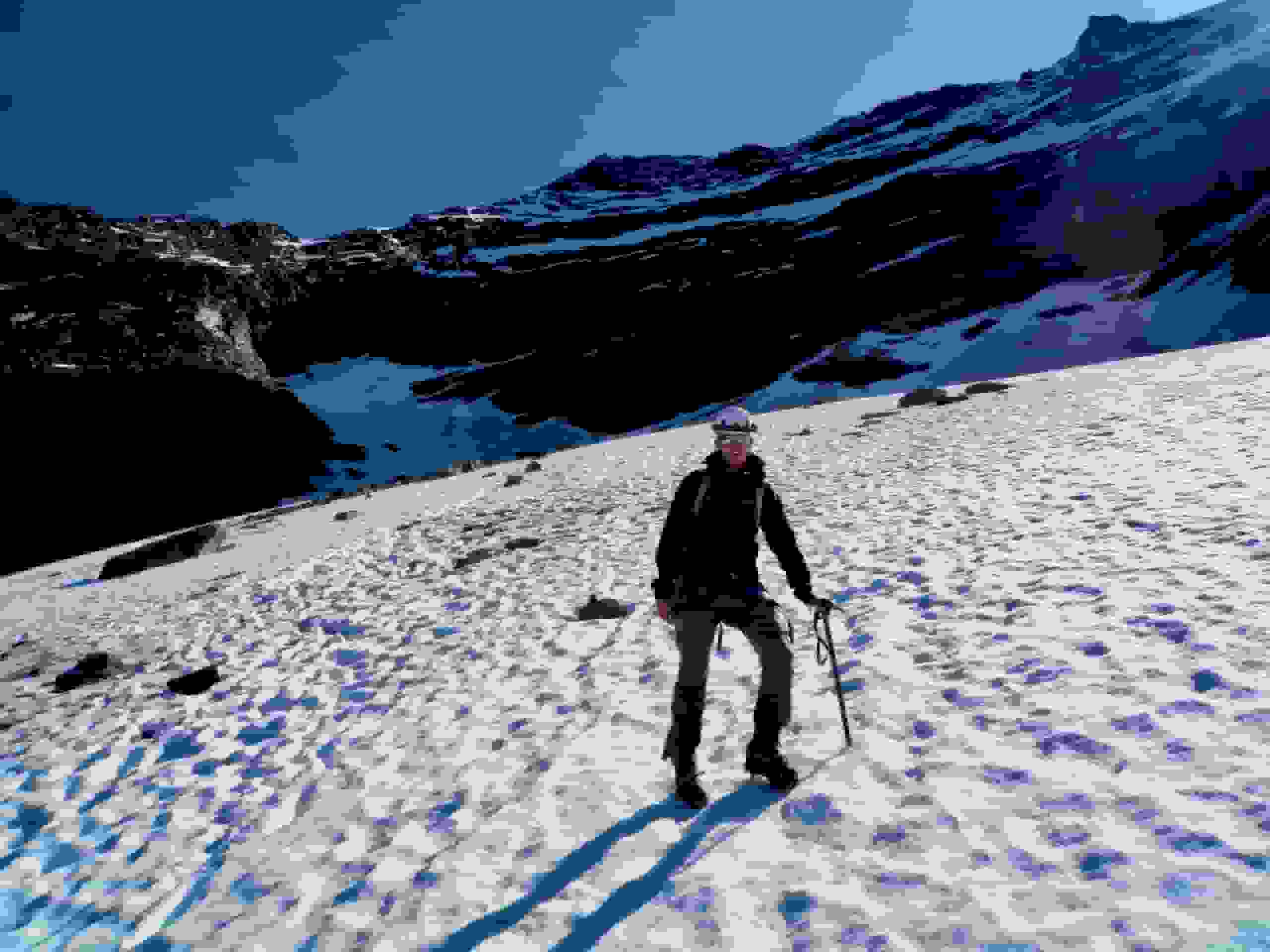 Auf dem unteren Firn angekommen