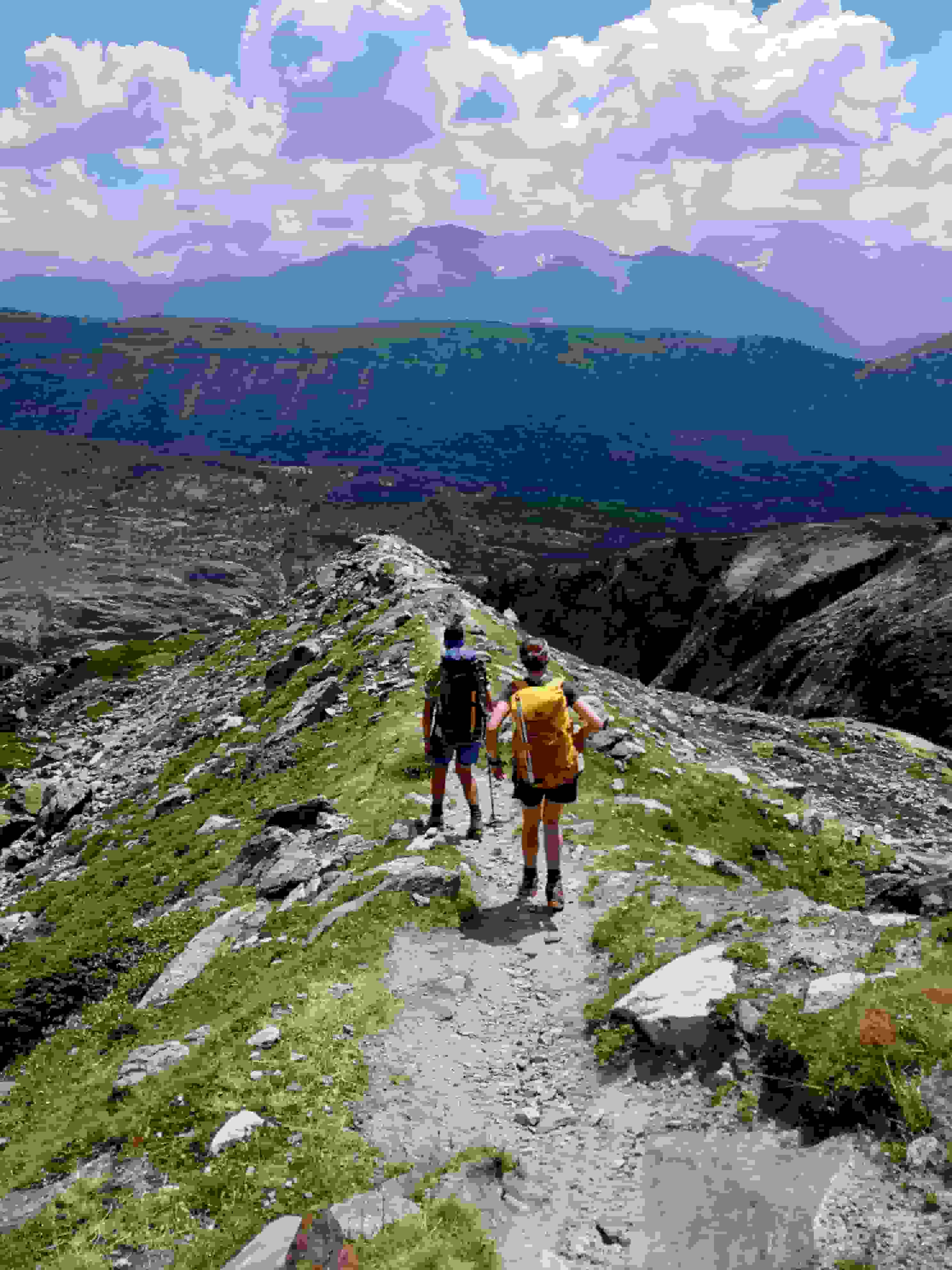 Abstieg vom Biwak (Foto: Ricky)