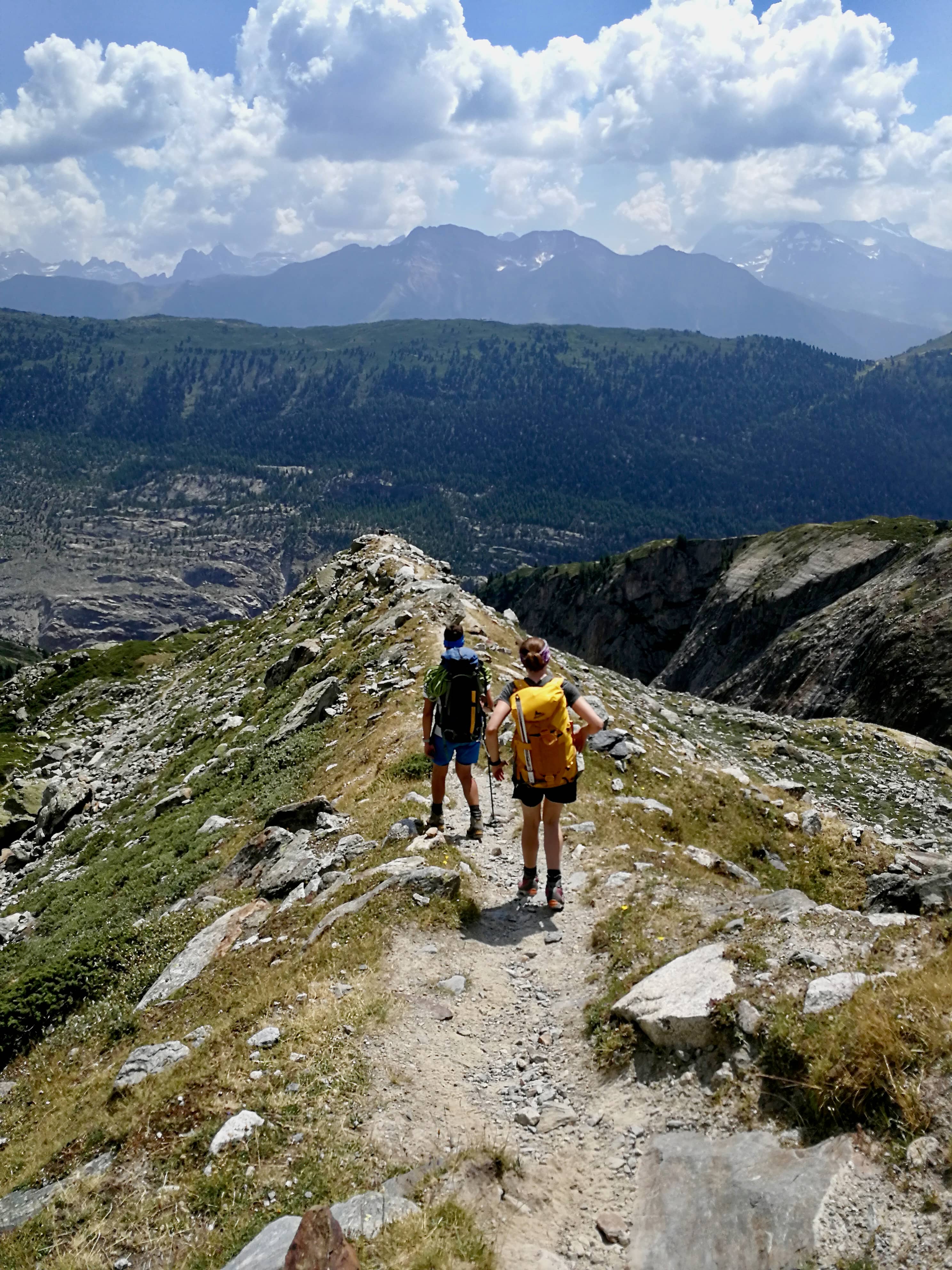 Abstieg vom Biwak (Foto: Ricky)