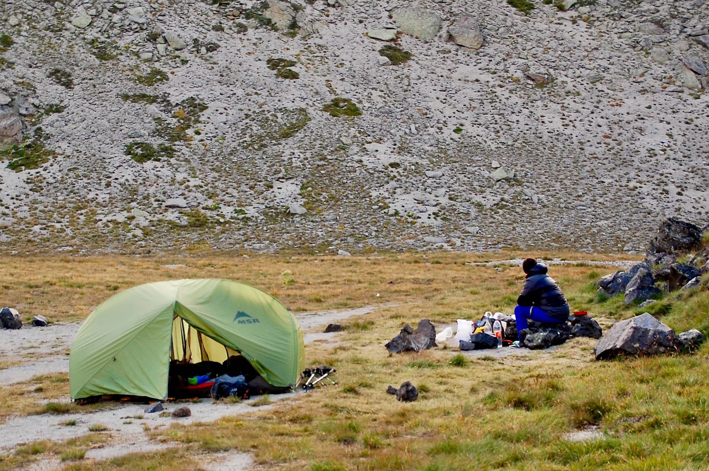 Erstes Lager zwischen Airfield und Mushrooms