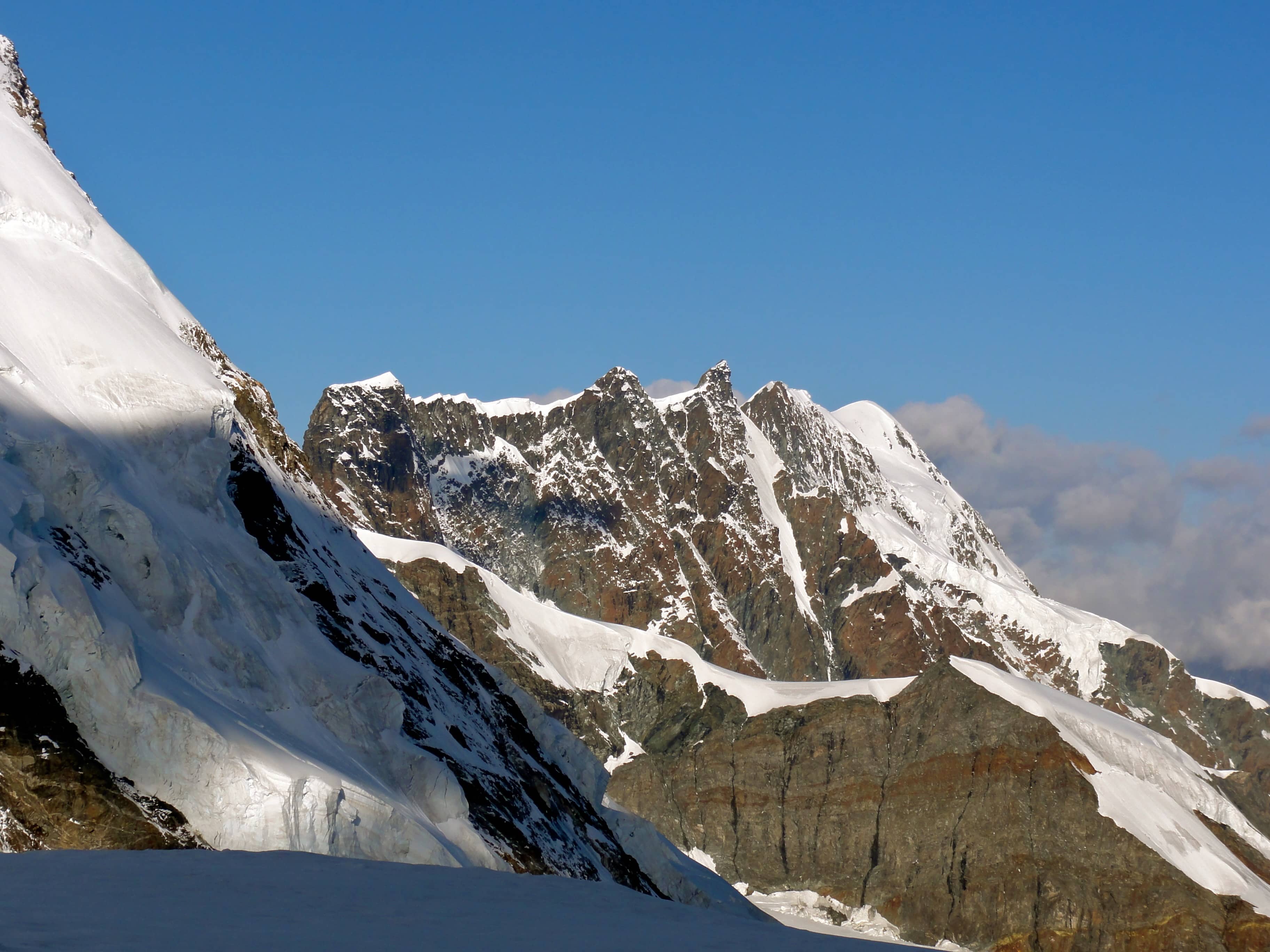 Das Breithorn-Massiv von seiner schönsten Seite